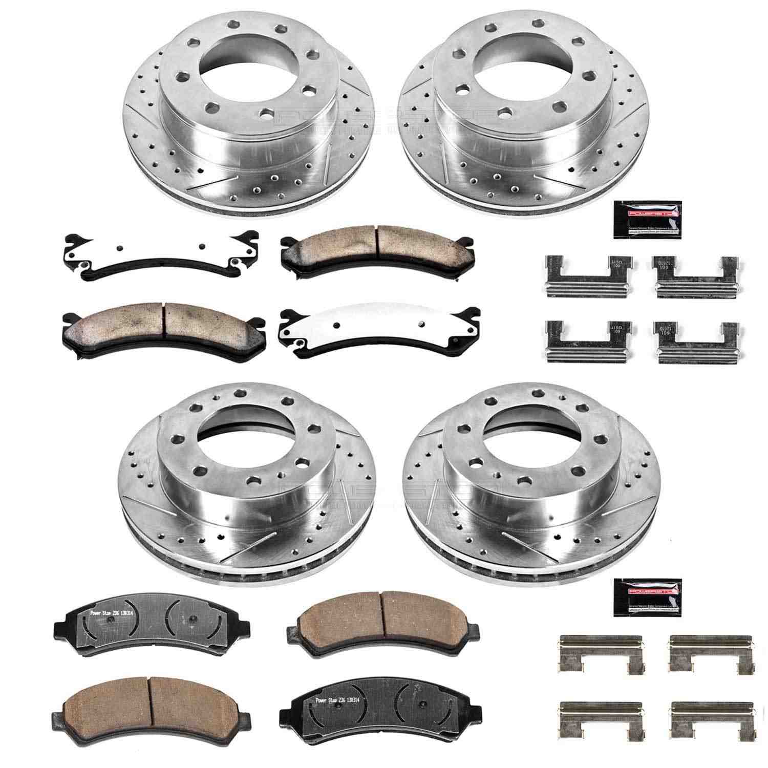 Power Stop 02-04 Chevrolet Avalanche 2500 Front & Rear Z36 Truck & Tow Brake Kit
