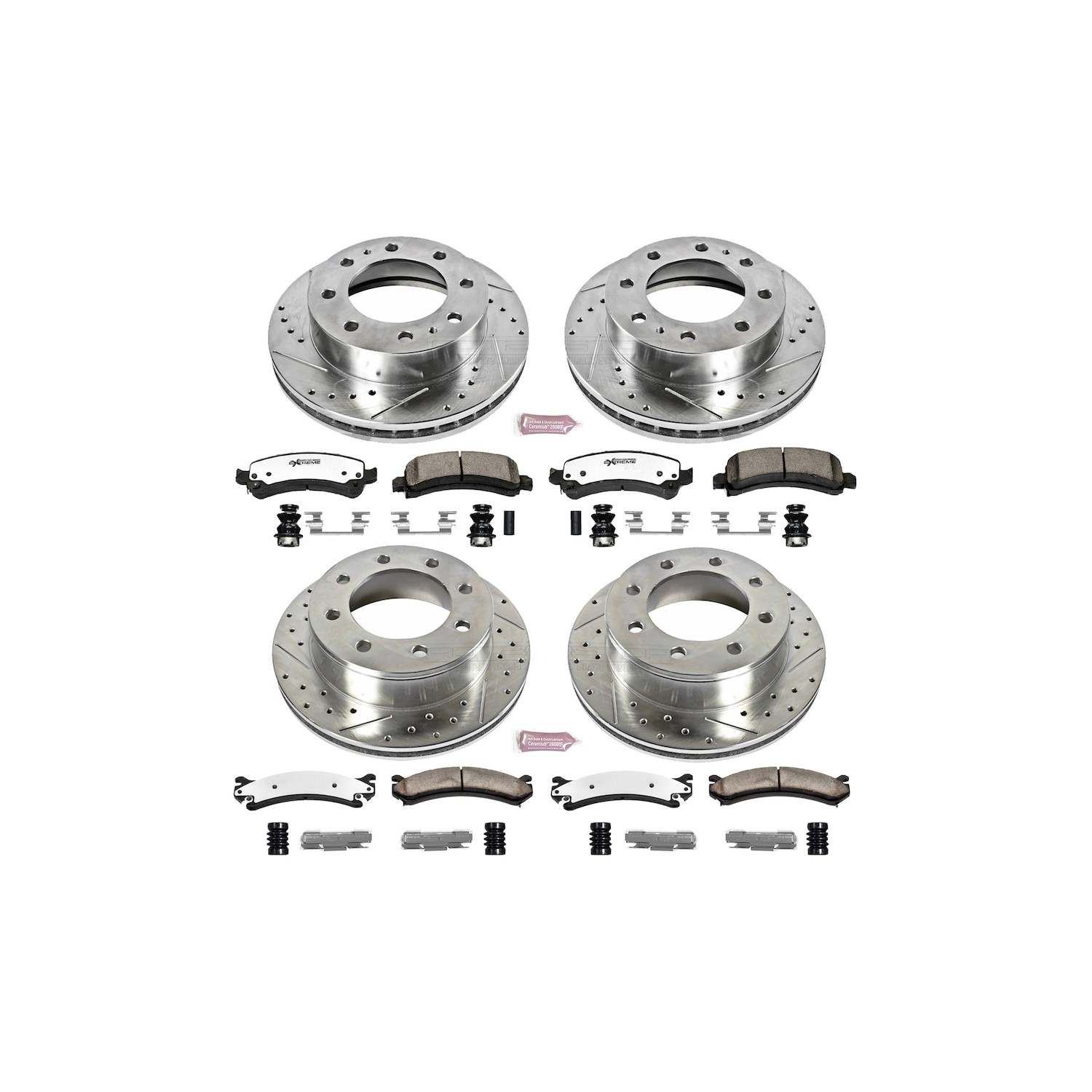 Power Stop 14-19 Chevrolet Express 3500 Front & Rear Z36 Truck & Tow Brake Kit
