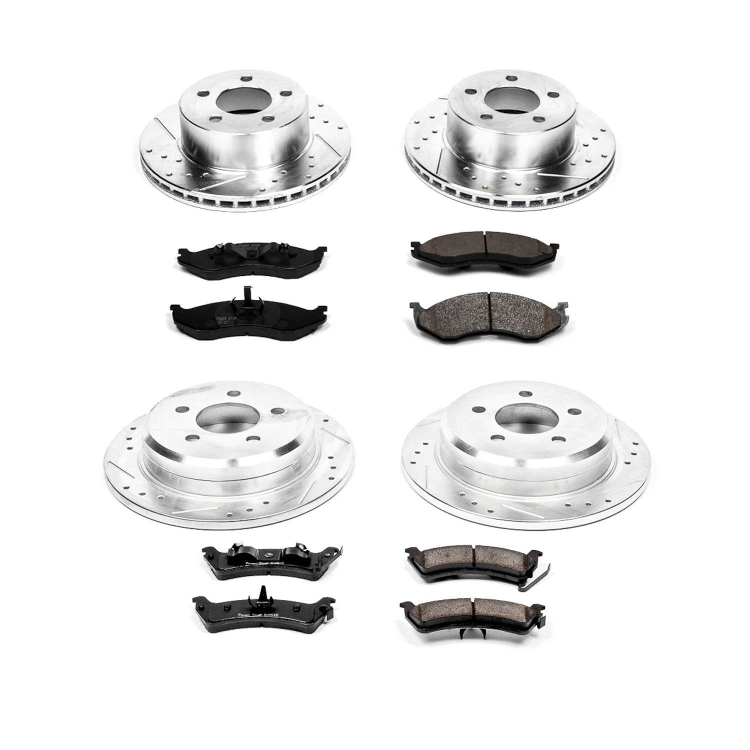 Power Stop 93-98 Jeep Grand Cherokee Front & Rear Z23 Evolution Sport Brake Kit