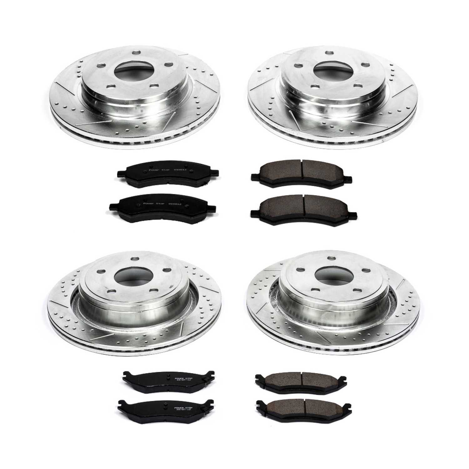 Power Stop 07-09 Chrysler Aspen Front & Rear Z23 Evolution Sport Brake Kit