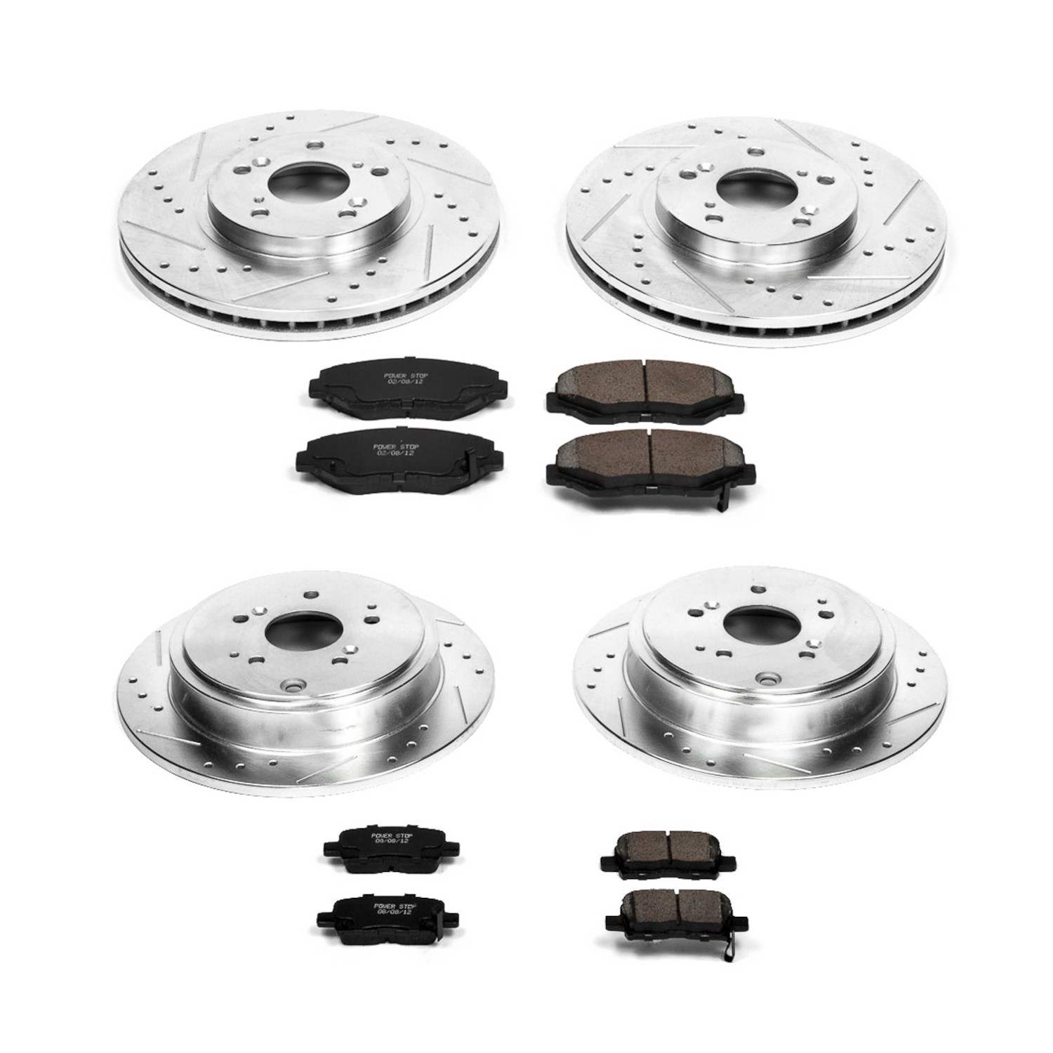 Power Stop 03-08 Honda Pilot Front & Rear Z23 Evolution Sport Brake Kit