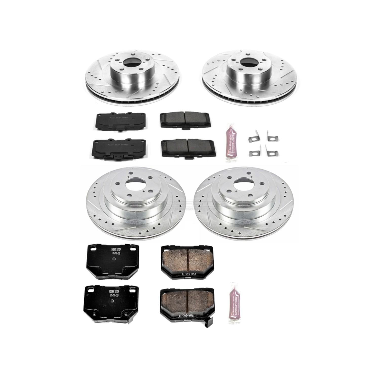 Power Stop 06-07 Subaru Impreza Front & Rear Z23 Evolution Sport Brake Kit