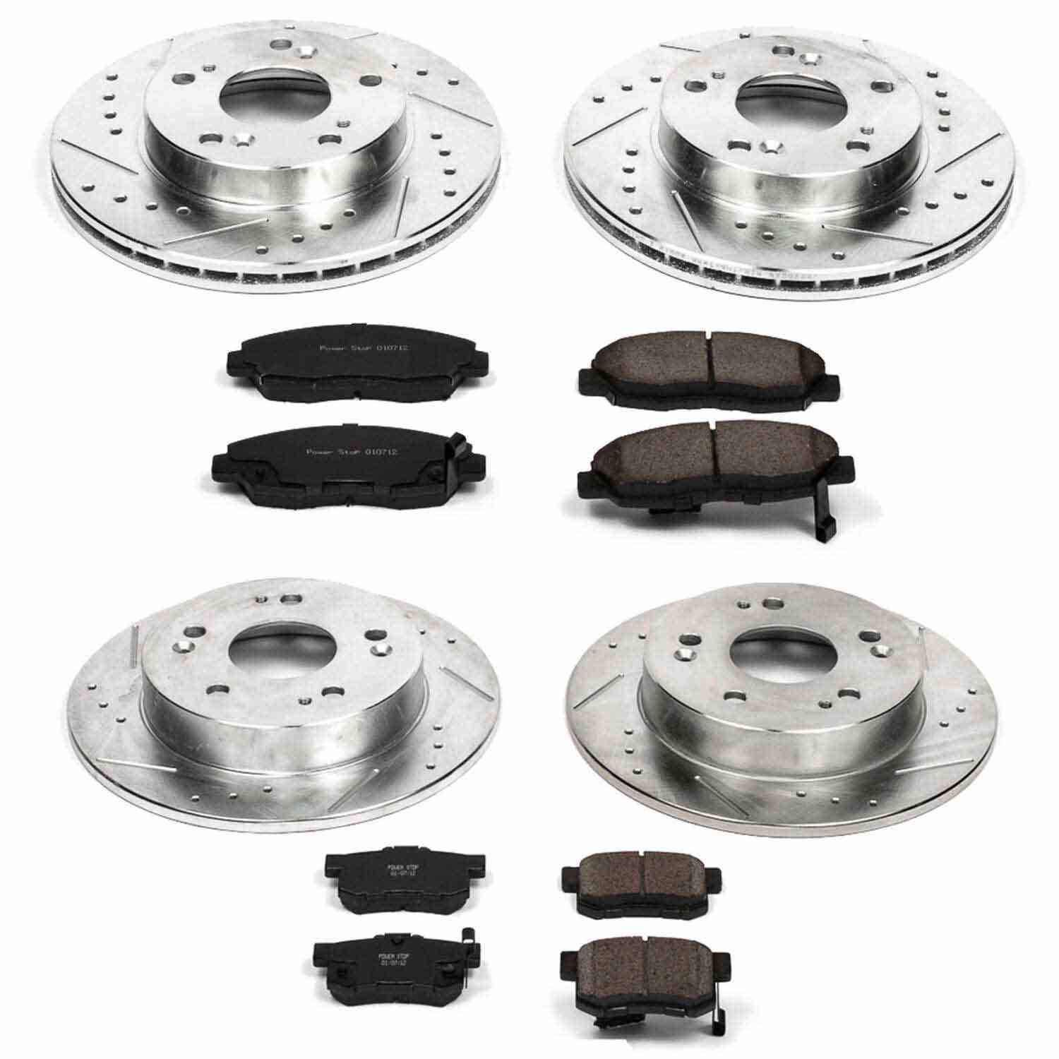 Power Stop 06-11 Honda Civic Front & Rear Z23 Evolution Sport Brake Kit