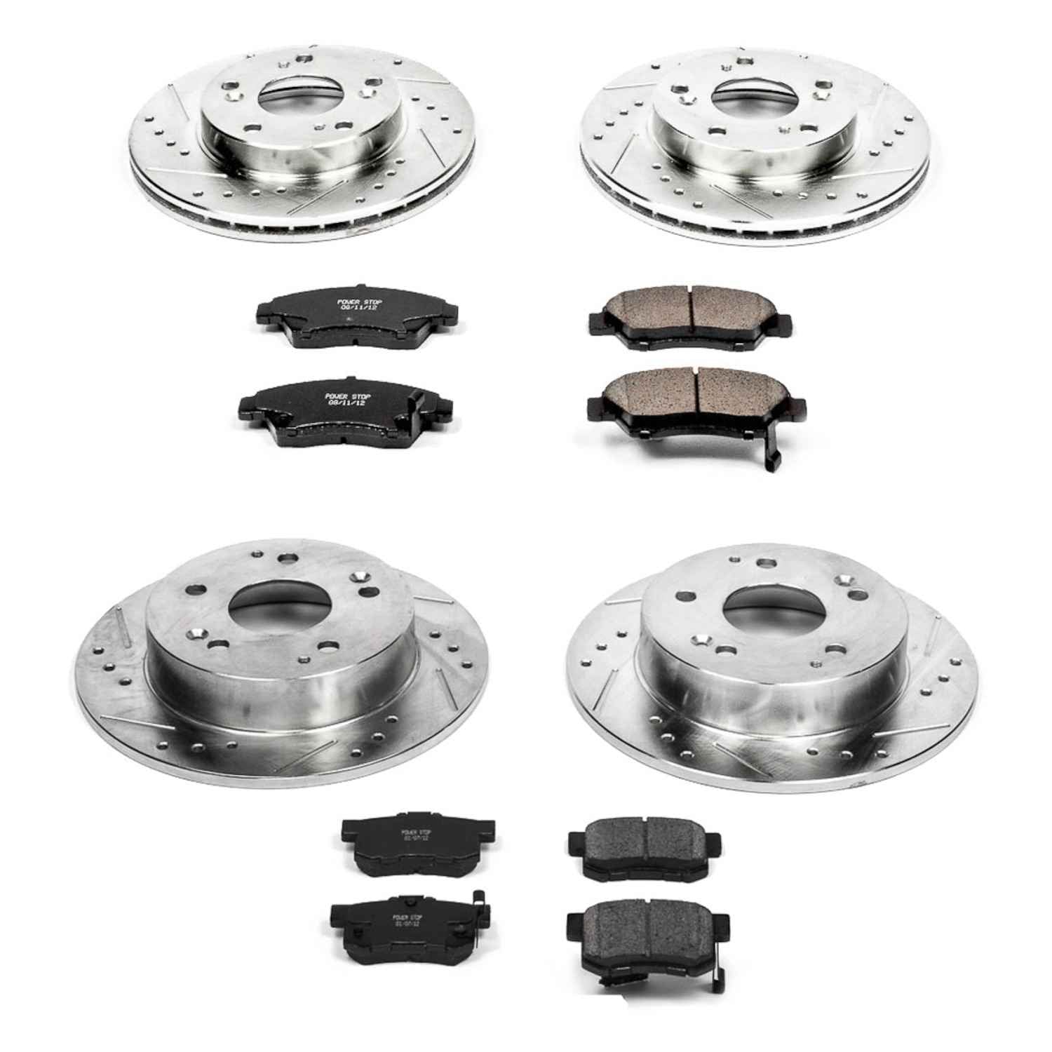 Power Stop 02-06 Acura RSX Front & Rear Z23 Evolution Sport Brake Kit