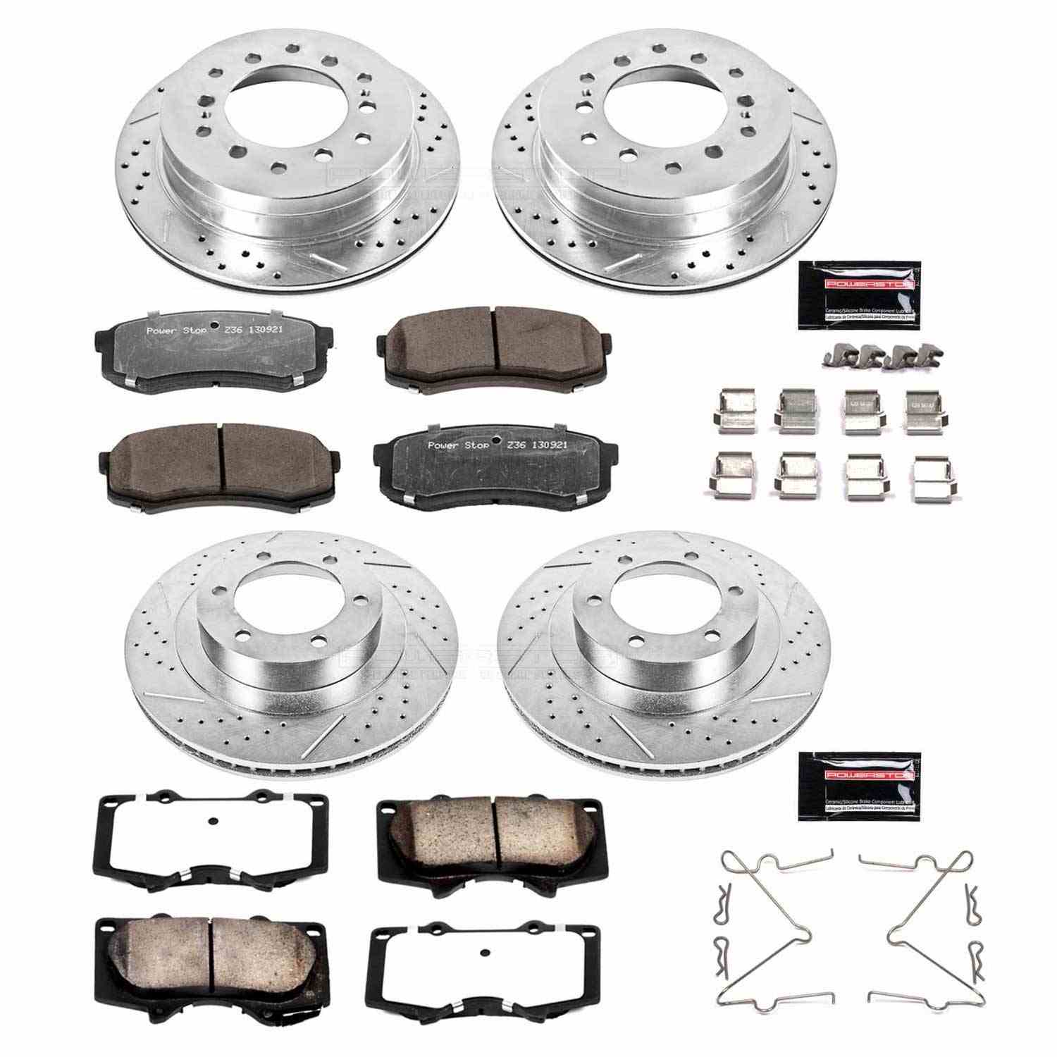 Power Stop 03-09 Lexus GX470 Front & Rear Z36 Truck & Tow Brake Kit