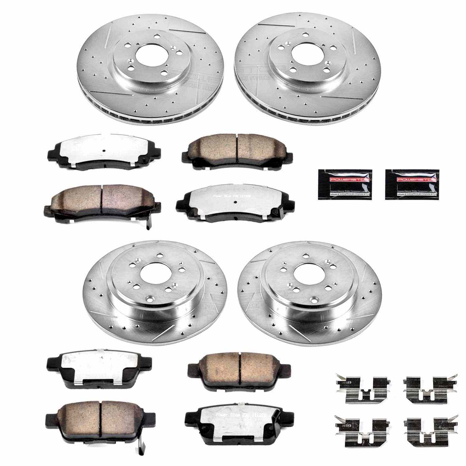 Power Stop 06-11 Honda Ridgeline Front & Rear Z36 Truck & Tow Brake Kit