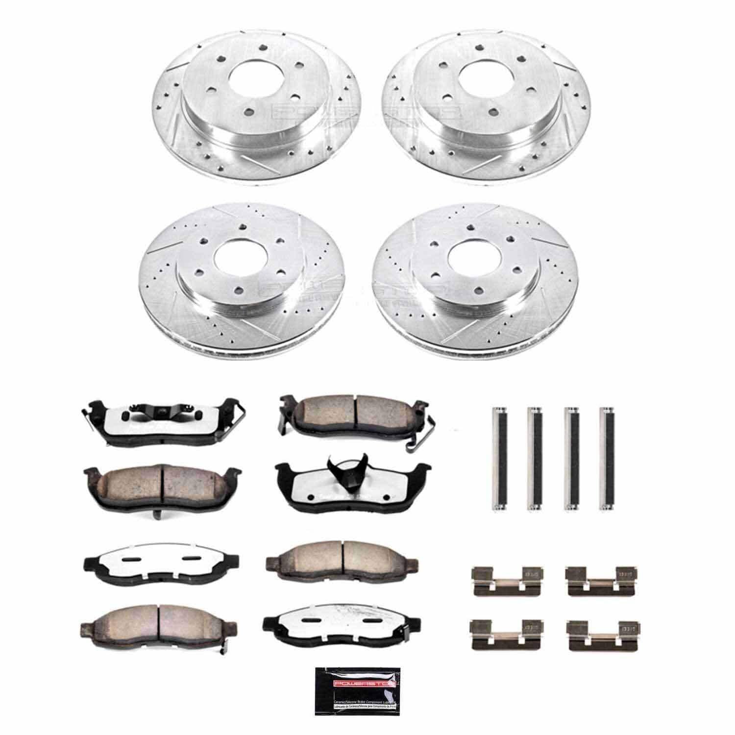 Power Stop 04-05 Infiniti QX56 Front & Rear Z36 Truck & Tow Brake Kit