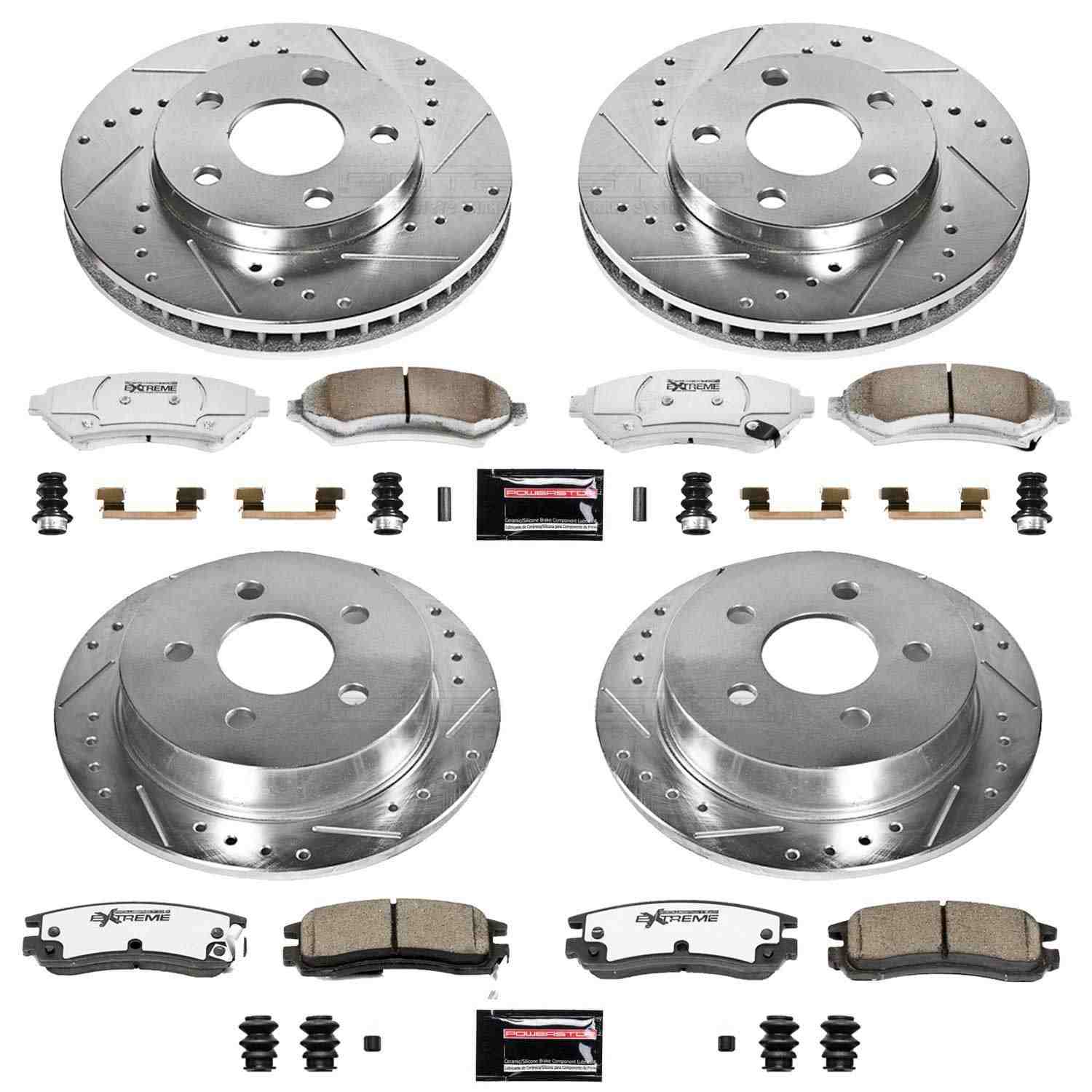 Power Stop 04-05 Buick Century Front & Rear Z26 Street Warrior Brake Kit