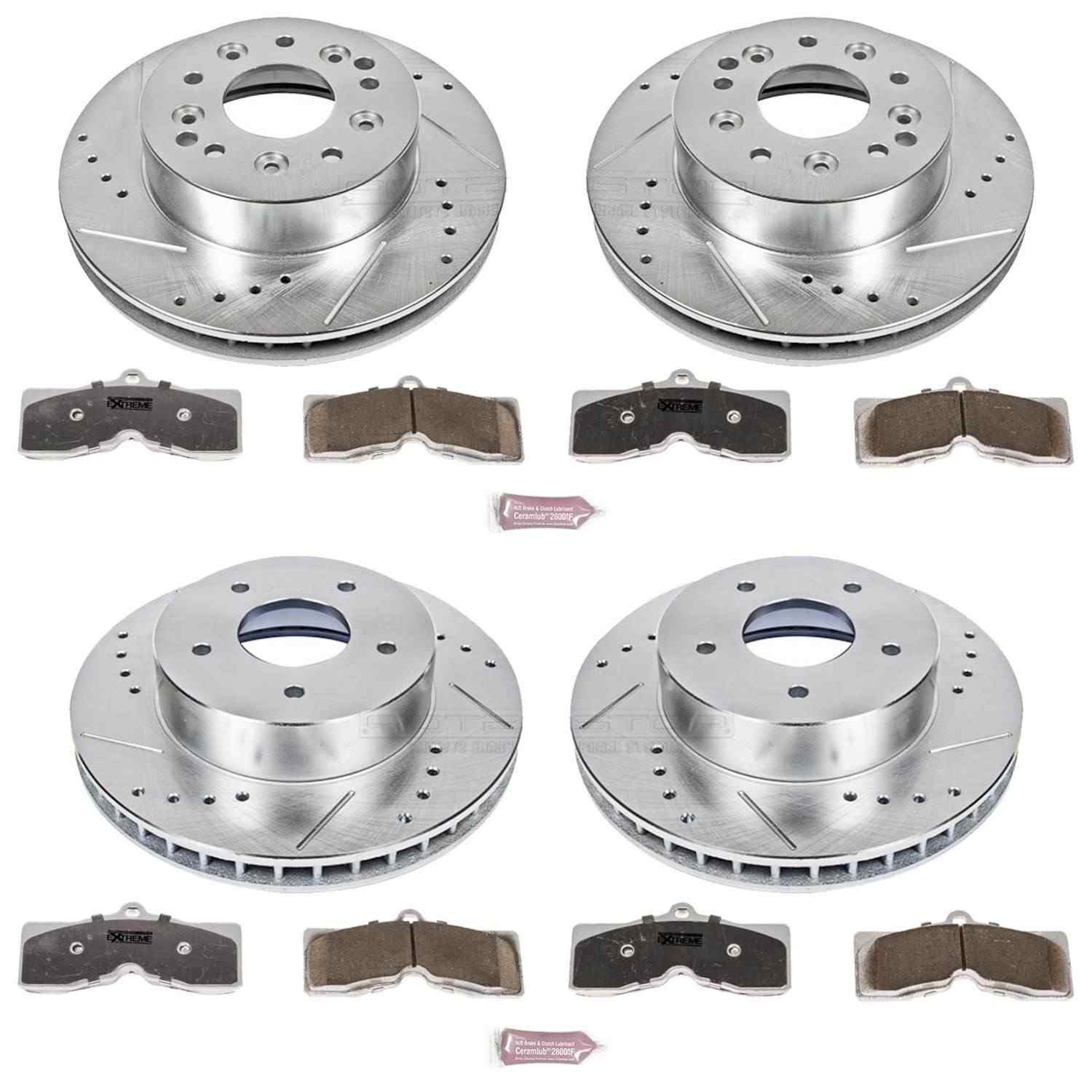 Power Stop 63-82 Chevrolet Corvette Front & Rear Z26 Street Warrior Brake Kit
