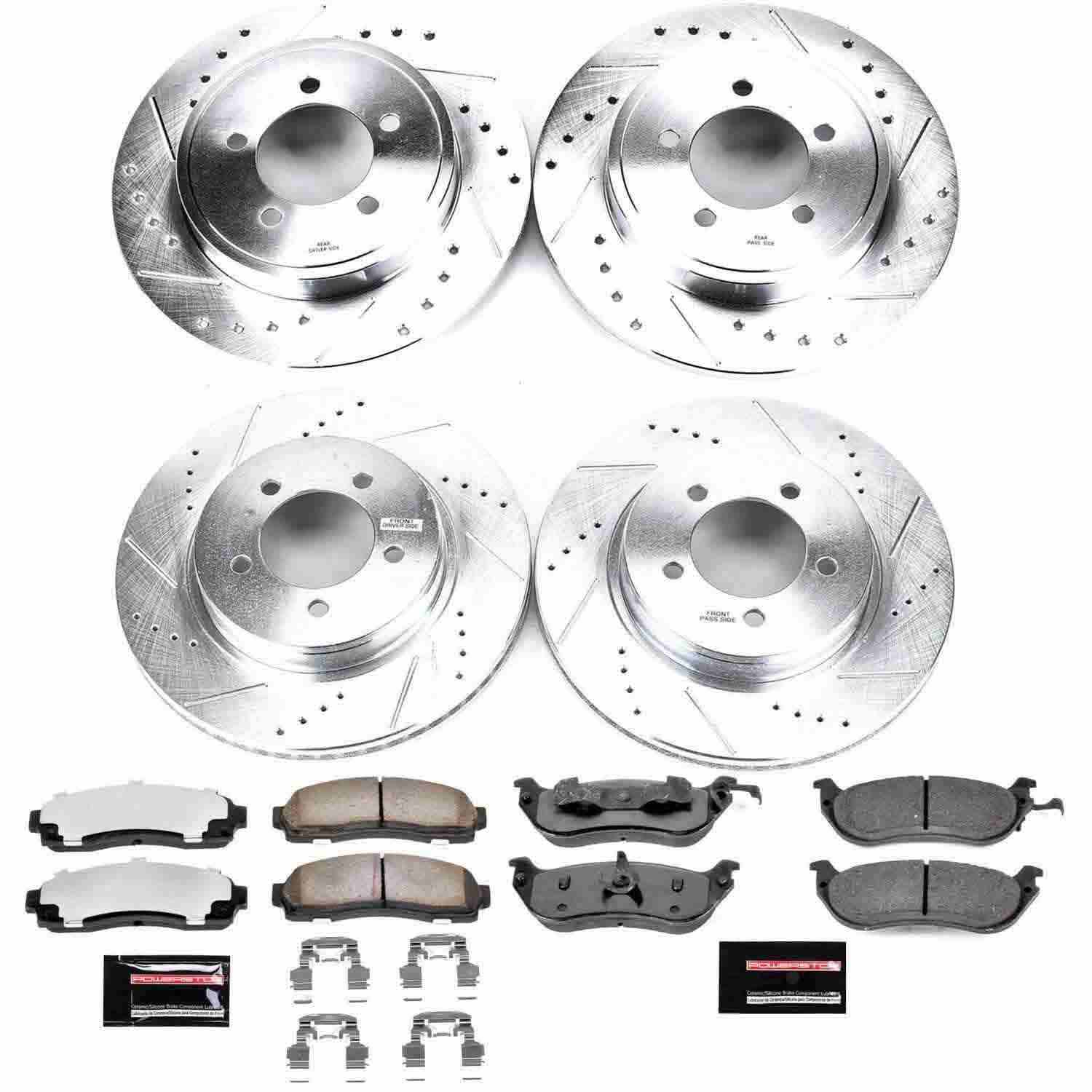 Power Stop 02-05 Ford Explorer Front & Rear Z36 Truck & Tow Brake Kit