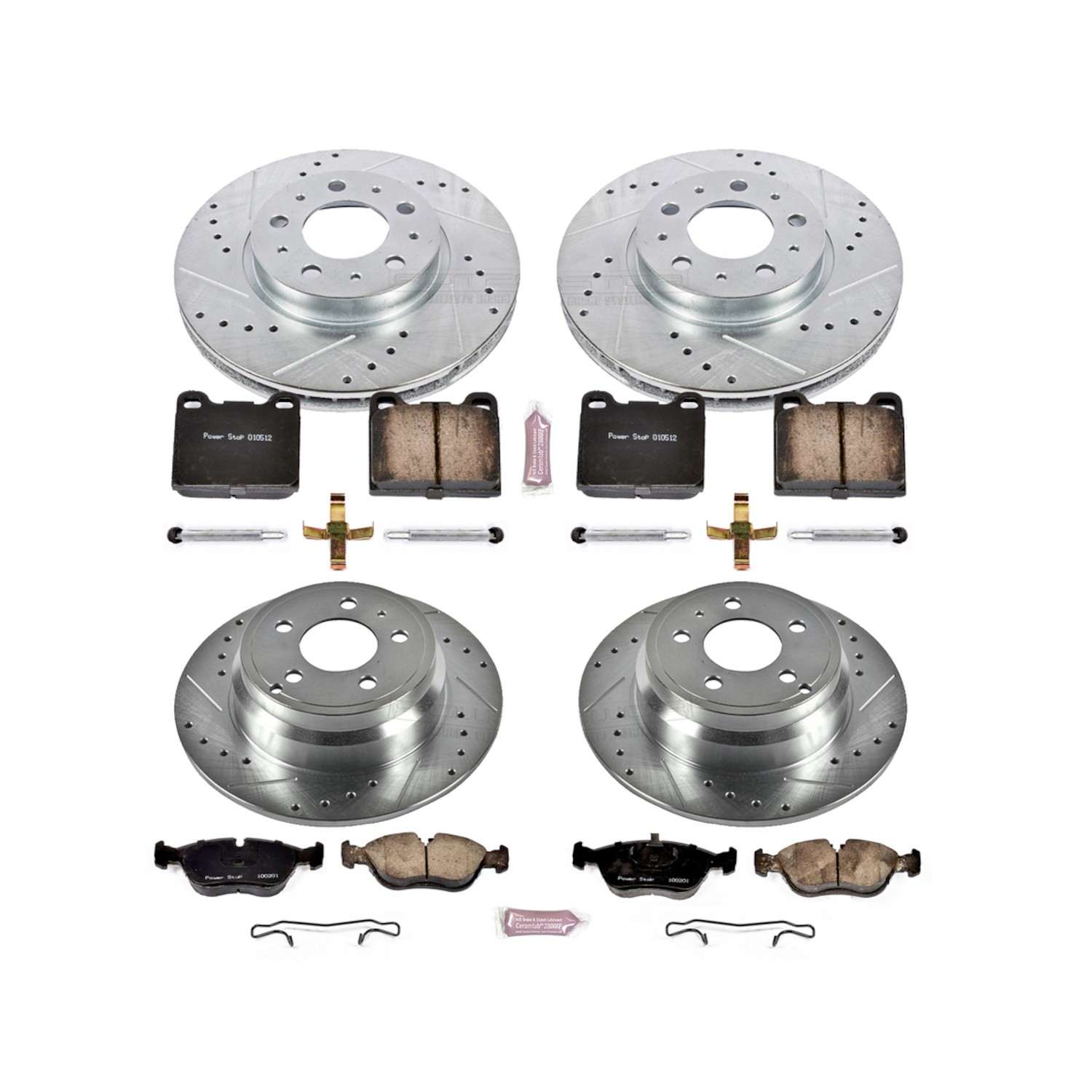 Power Stop 94-97 Volvo 850 Front & Rear Z23 Evolution Sport Brake Kit