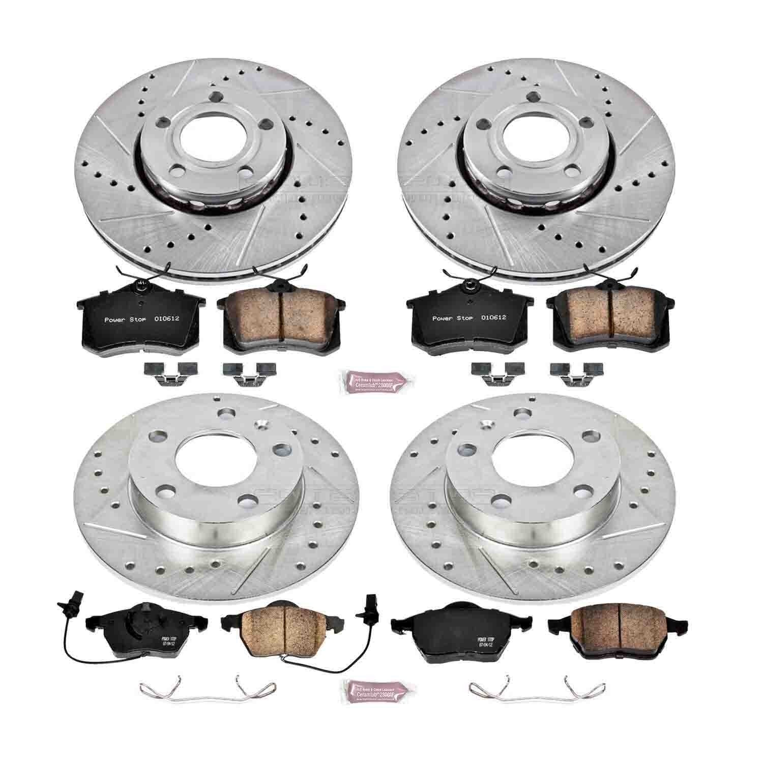 Power Stop 02-04 Audi A4 Front & Rear Z23 Evolution Sport Brake Kit