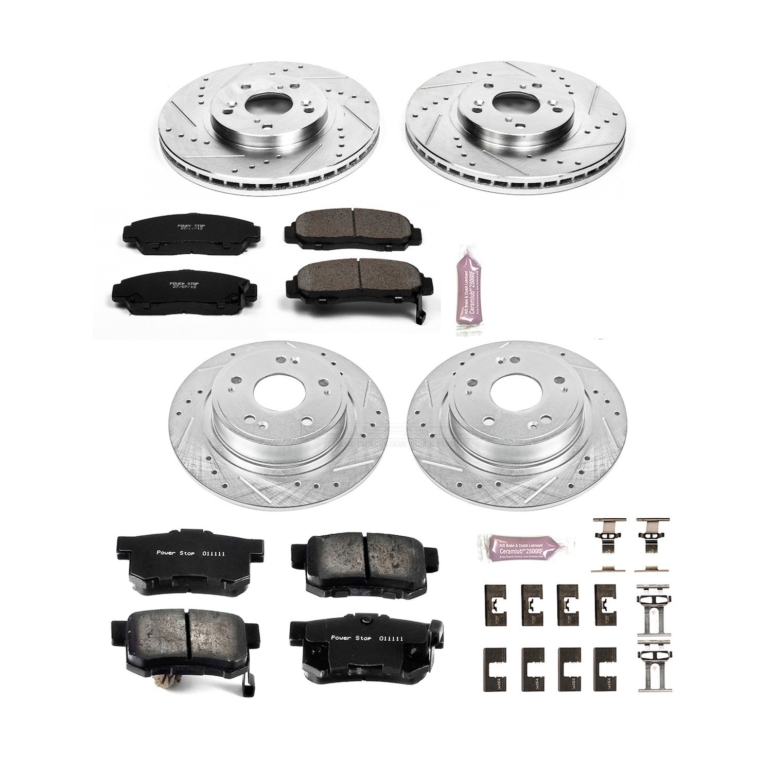 Power Stop 06-07 Honda Accord Front & Rear Z23 Evolution Sport Brake Kit