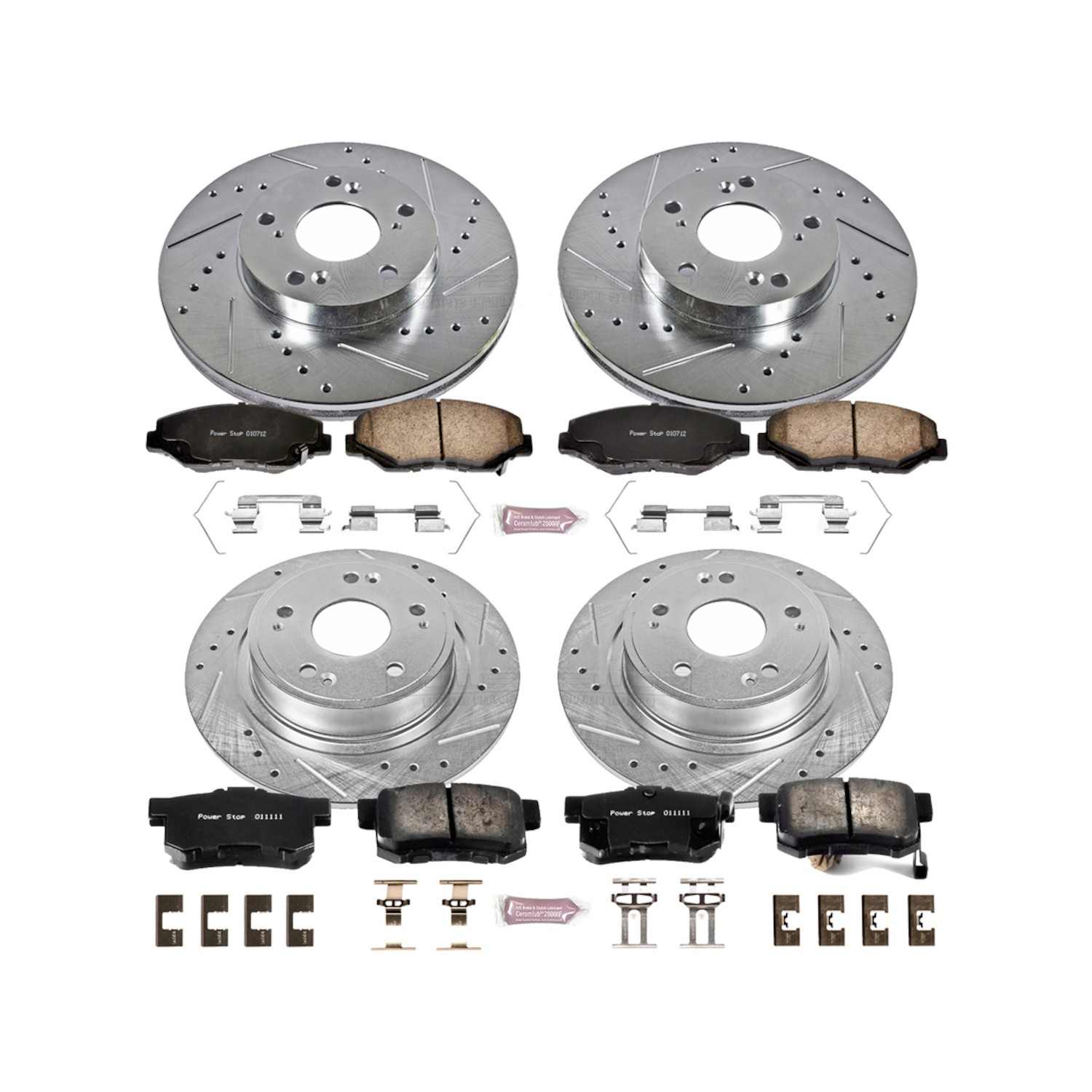Power Stop 2005 Honda Accord Front & Rear Z23 Evolution Sport Brake Kit