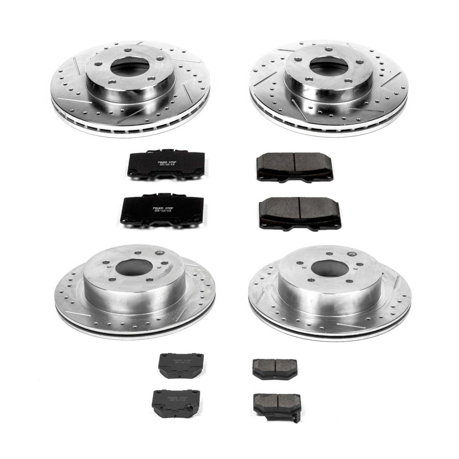 Power Stop 89-90 Nissan 300ZX Front & Rear Z23 Evolution Sport Brake Kit