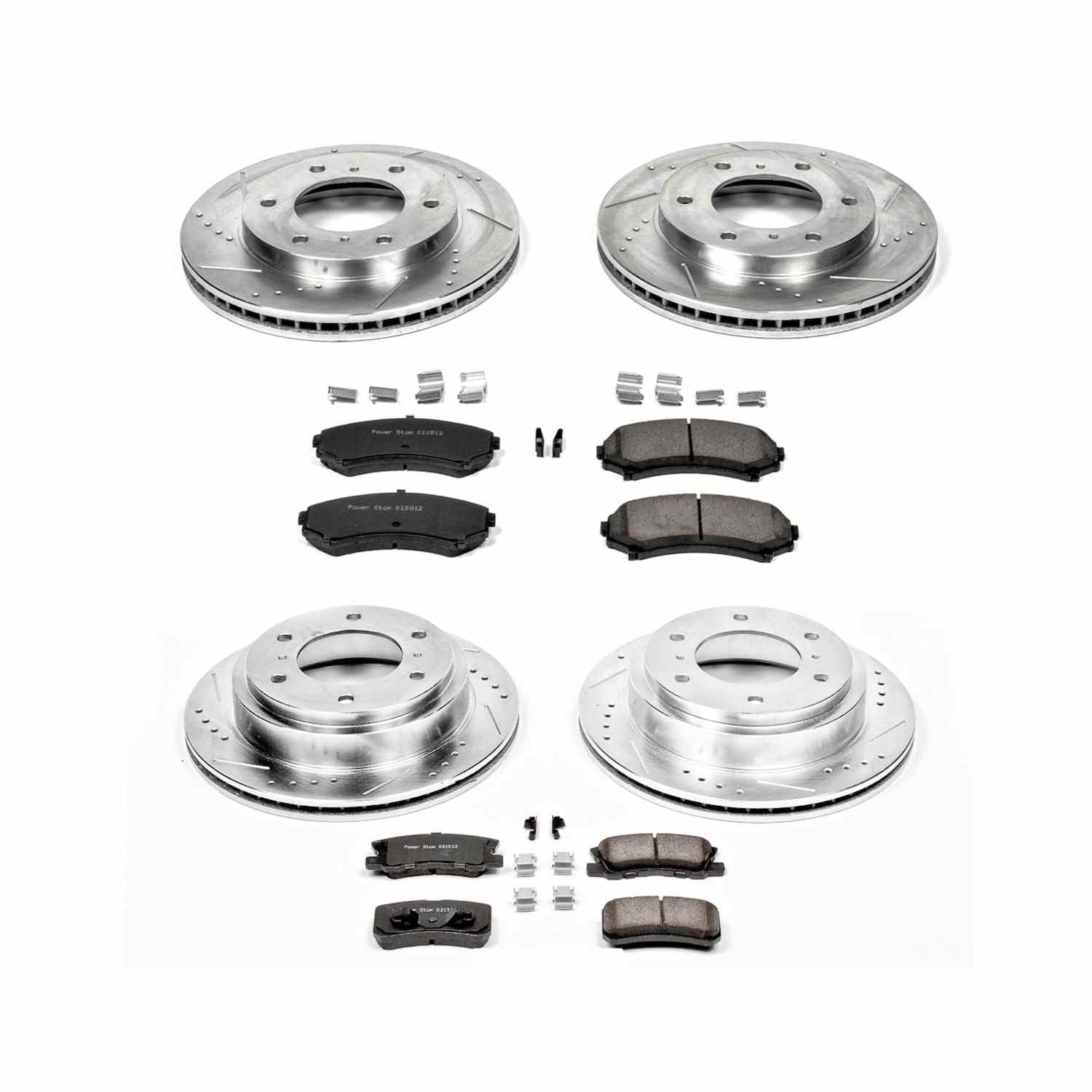 Power Stop 01-06 Mitsubishi Montero Front & Rear Z23 Evolution Sport Brake Kit