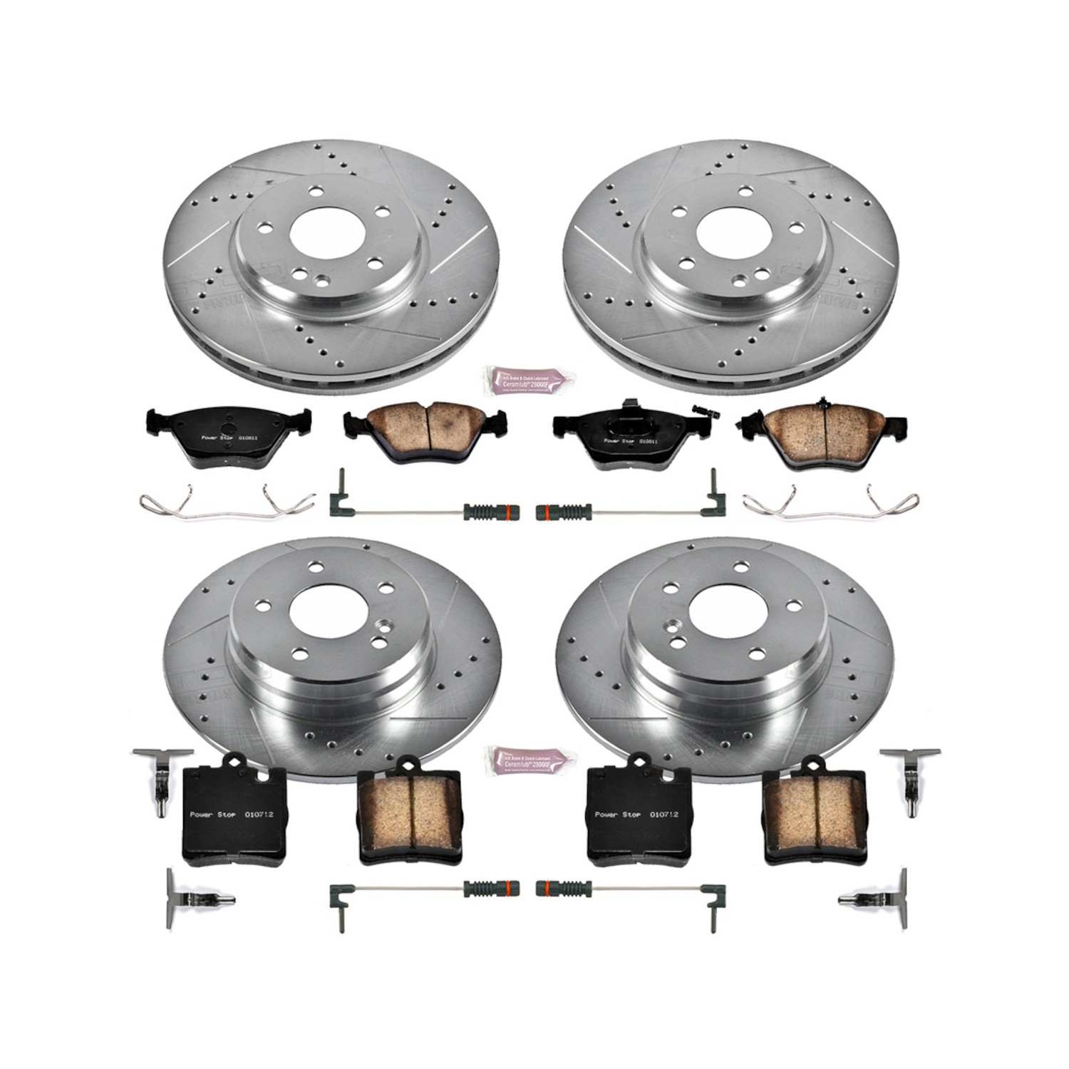 Power Stop 00-02 Mercedes-Benz CLK320 Front & Rear Z23 Evolution Sport Brake Kit