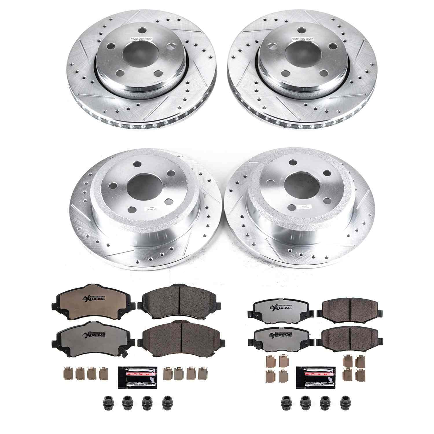 Power Stop 07-17 Jeep Wrangler Front & Rear Z36 Truck & Tow Brake Kit