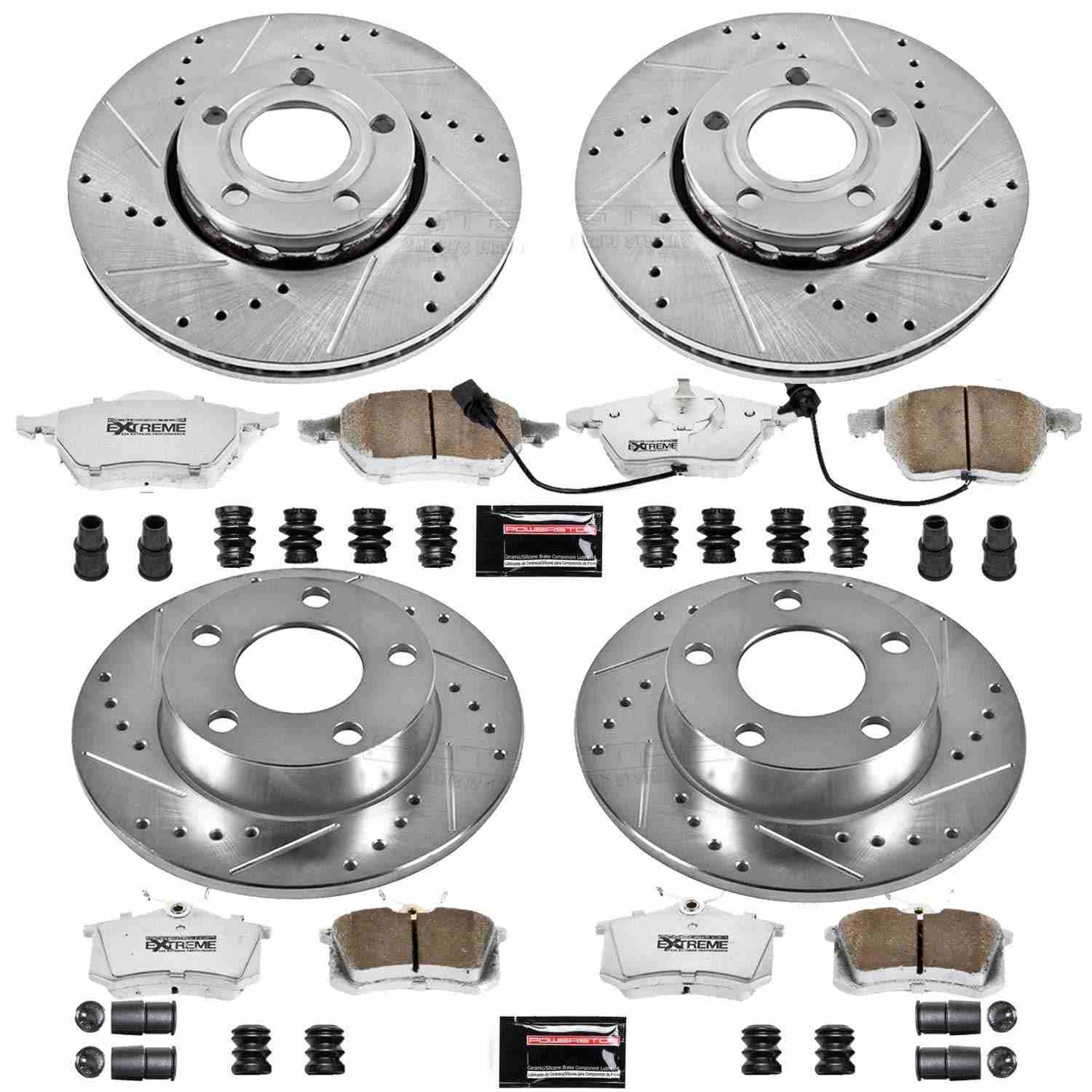 Power Stop 99-05 Volkswagen Passat Front & Rear Z26 Street Warrior Brake Kit