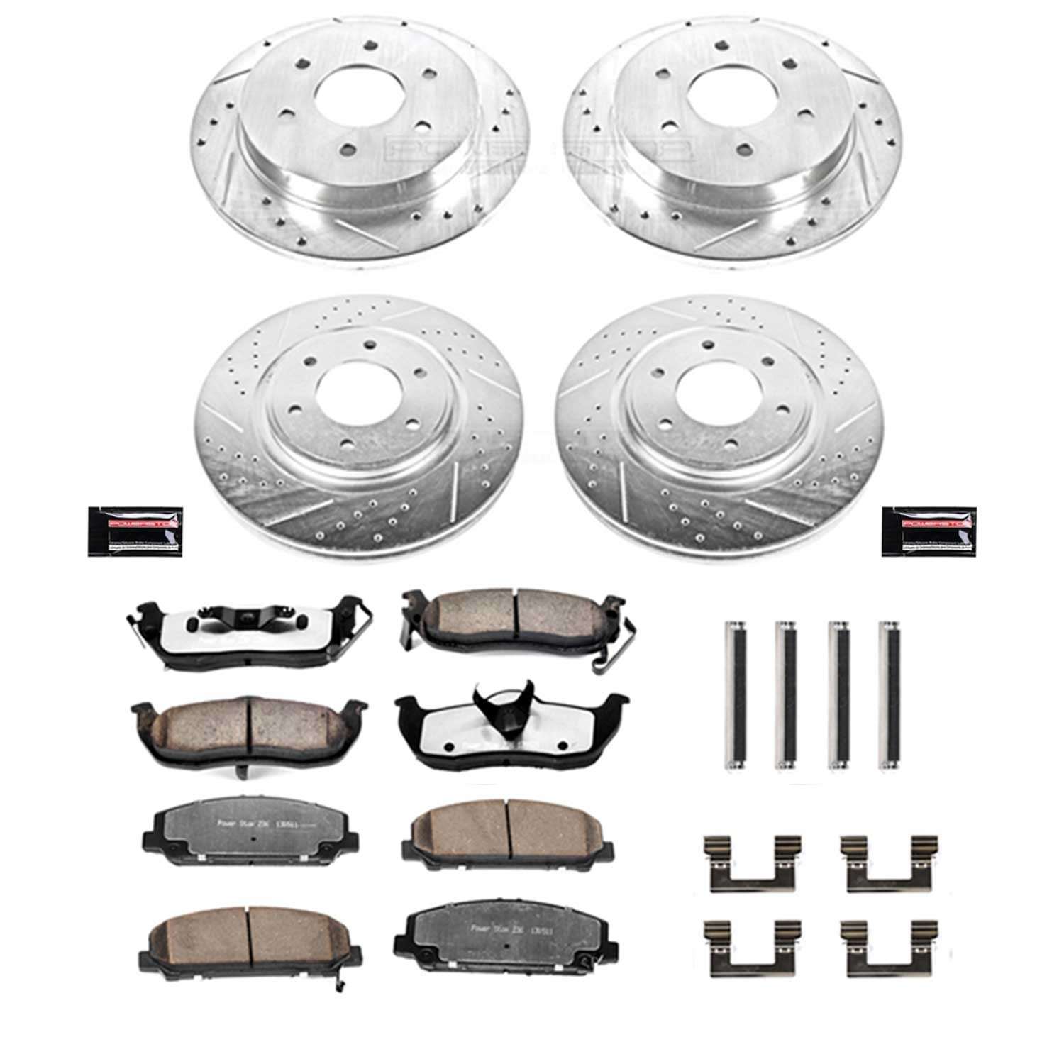 Power Stop 08-10 Infiniti QX56 Front & Rear Z36 Truck & Tow Brake Kit