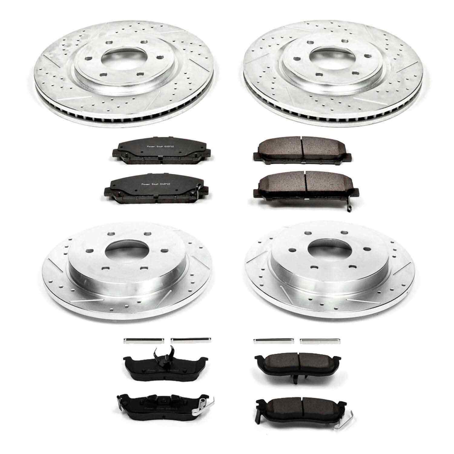 Power Stop 08-10 Infiniti QX56 Front & Rear Z23 Evolution Sport Brake Kit