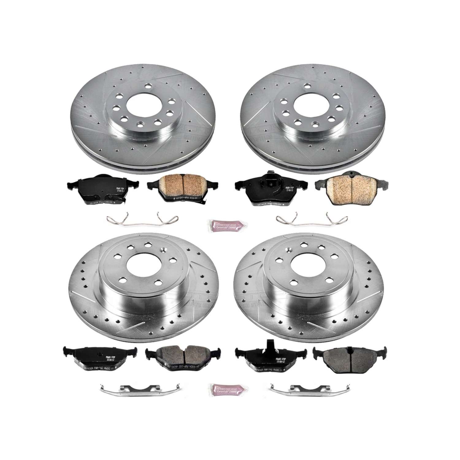 Power Stop 99-06 Saab 9-5 Front & Rear Z23 Evolution Sport Brake Kit
