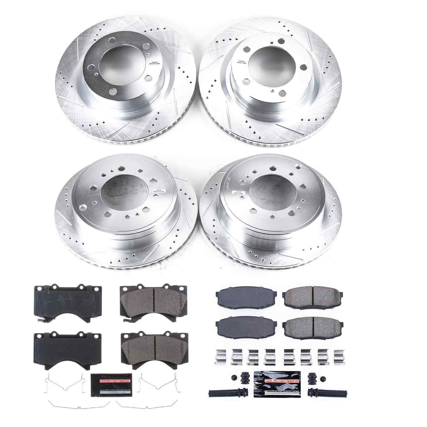 Power Stop 16-18 Lexus LX570 Front & Rear Z23 Evolution Sport Brake Kit