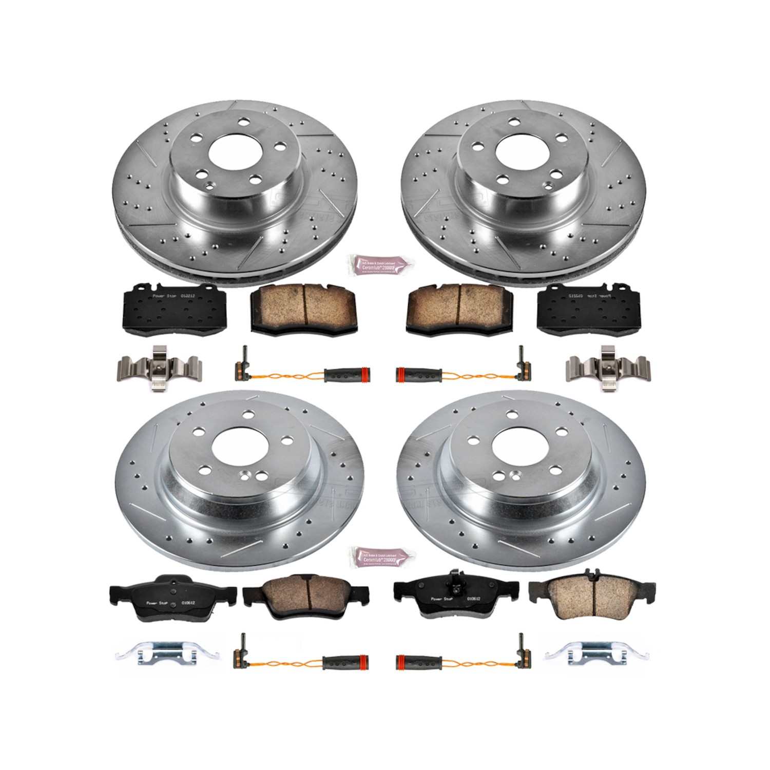 Power Stop 2006 Mercedes-Benz S350 Front & Rear Z23 Evolution Sport Brake Kit