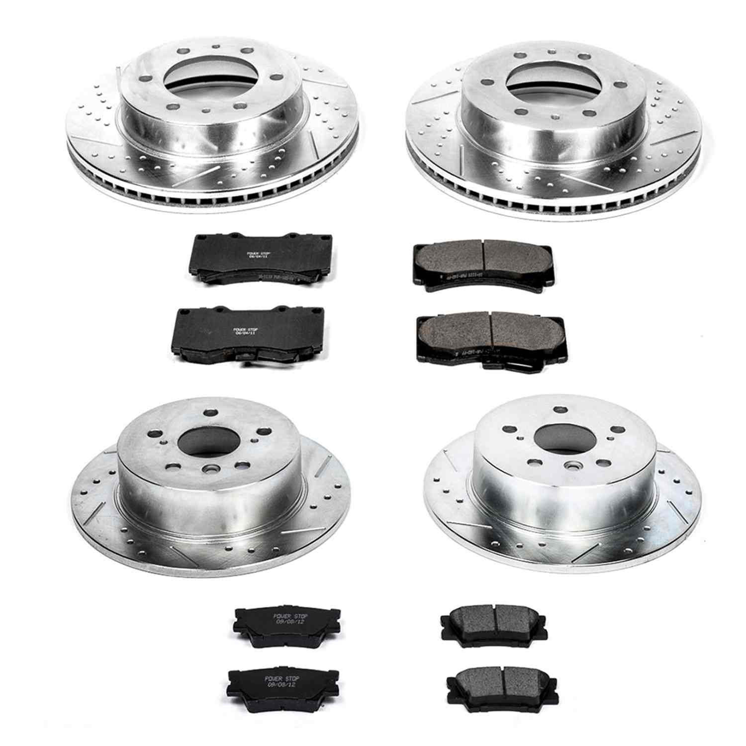 Power Stop 06-10 Hummer H3 Front & Rear Z23 Evolution Sport Brake Kit