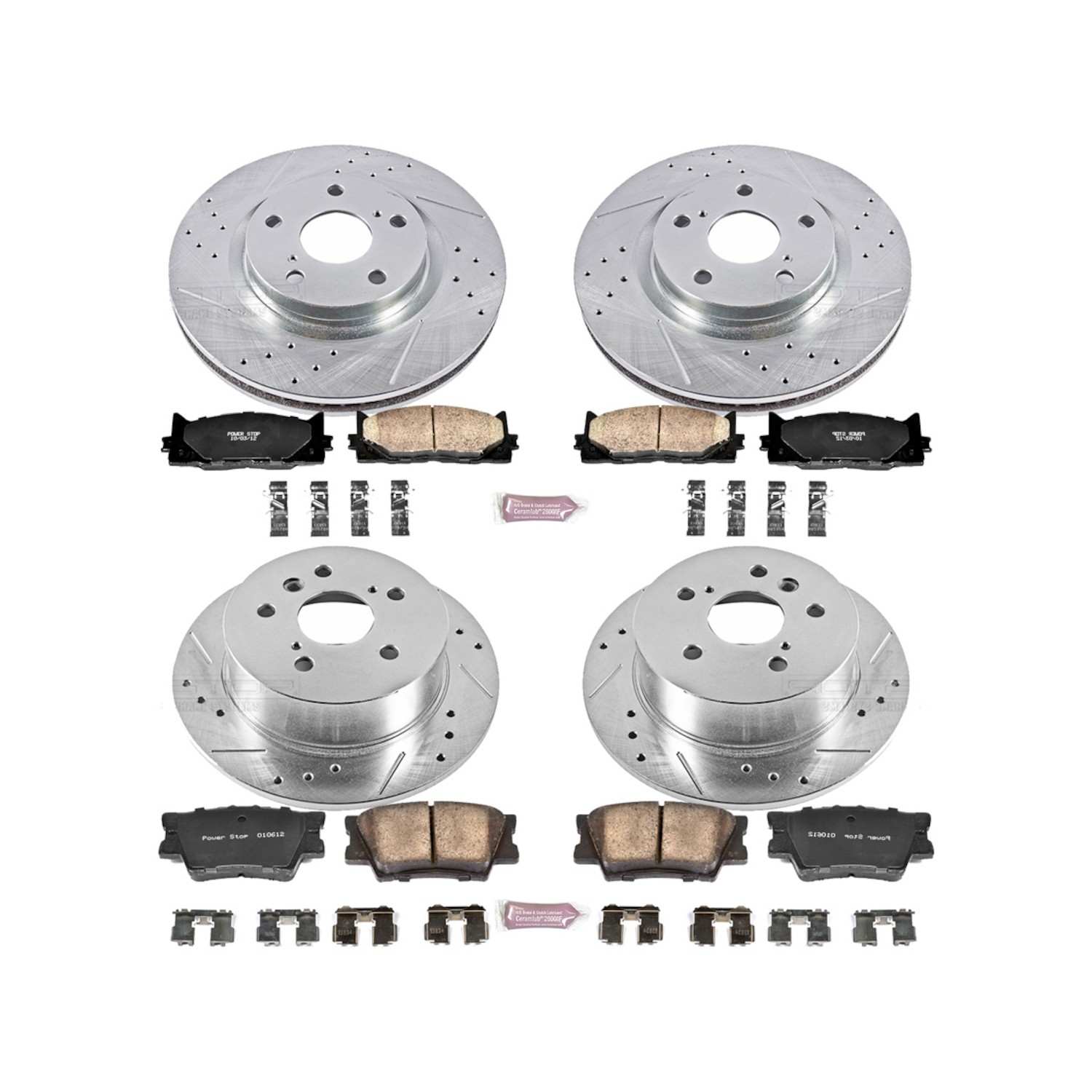 Power Stop 07-12 Lexus ES350 Front & Rear Z23 Evolution Sport Brake Kit