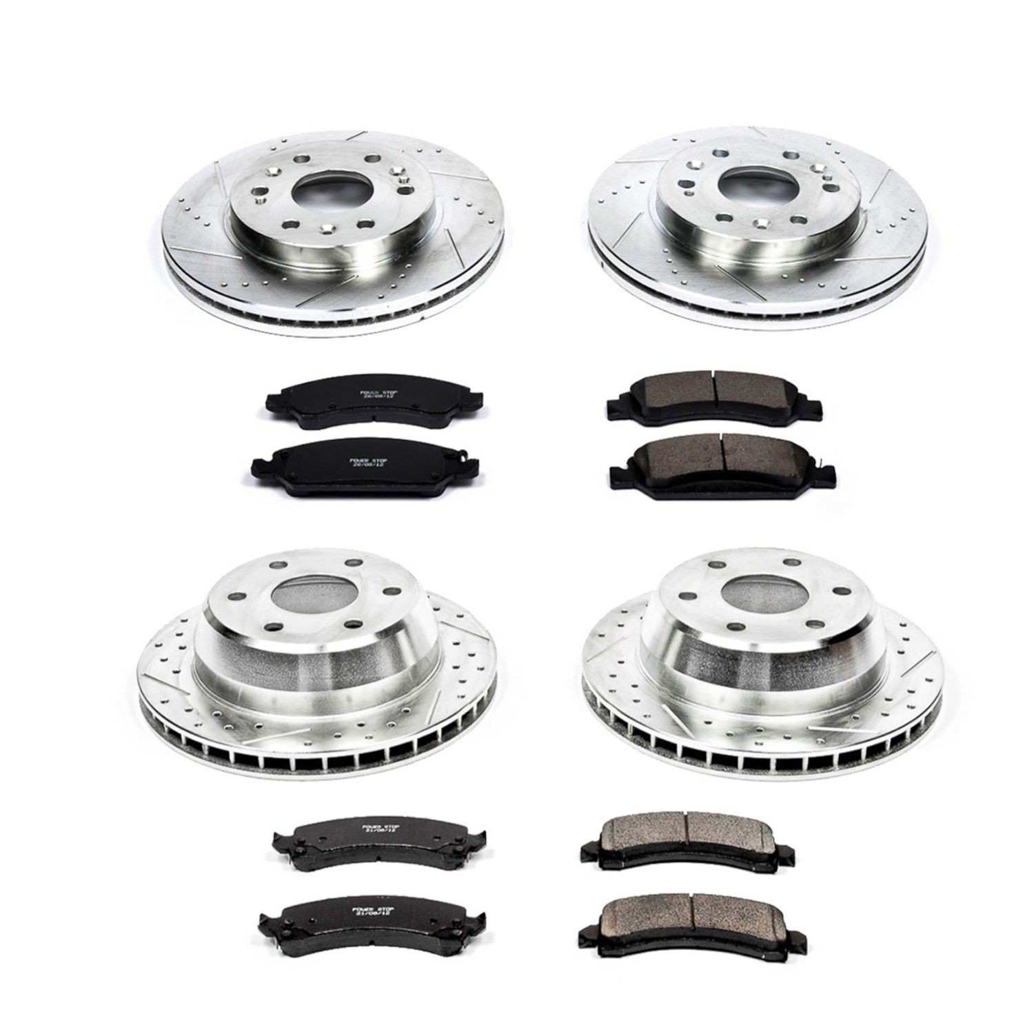 Power Stop 09-14 Chevrolet Express 1500 Front & Rear Z23 Evolution Sport Brake Kit