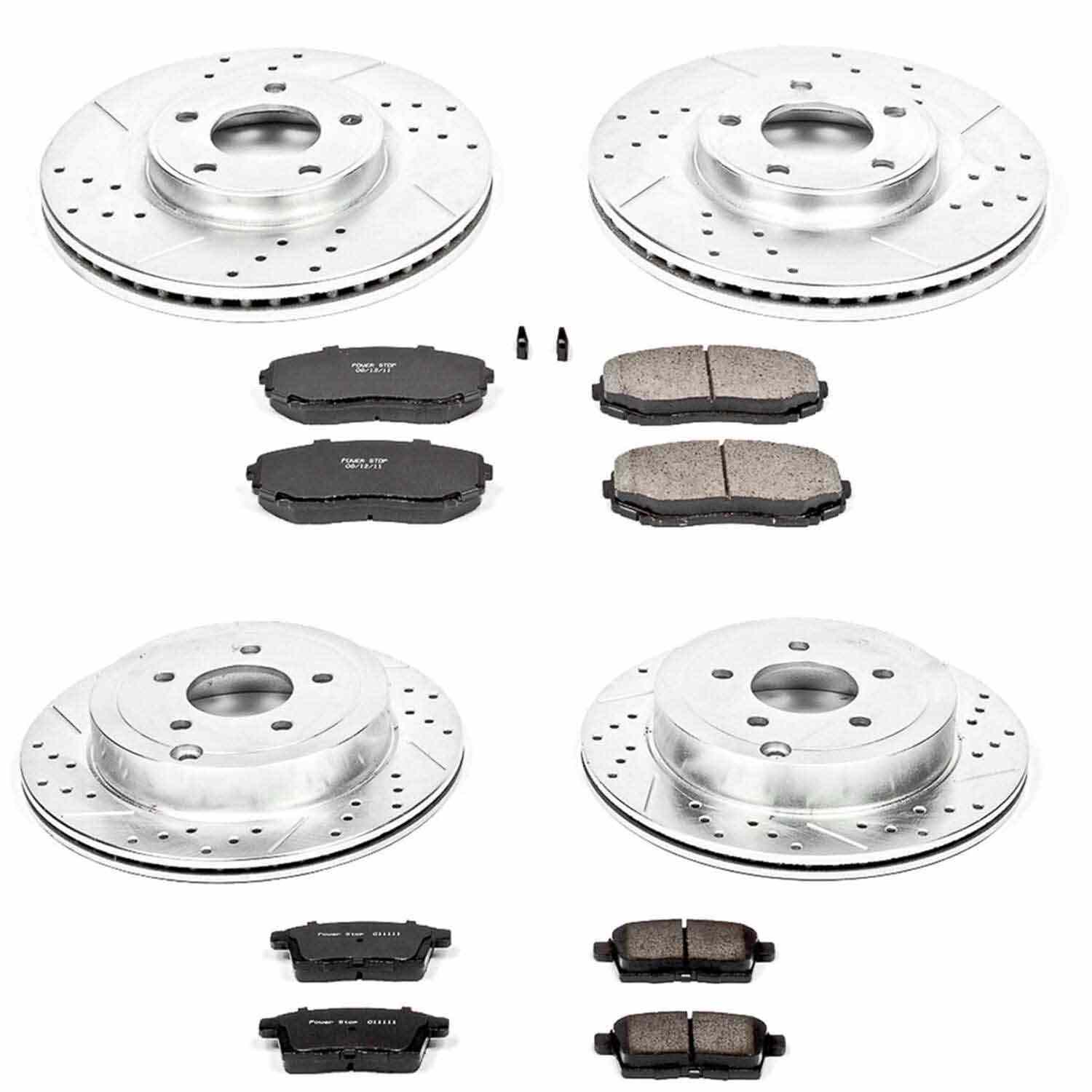 Power Stop 07-09 Ford Edge Front & Rear Z23 Evolution Sport Brake Kit