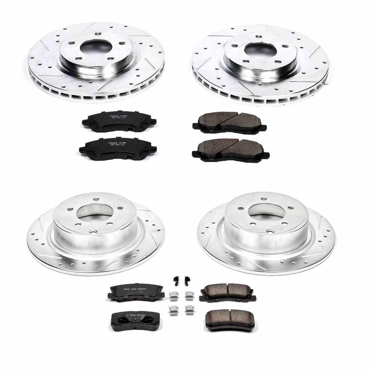 Power Stop 11-14 Chrysler 200 Front & Rear Z23 Evolution Sport Brake Kit