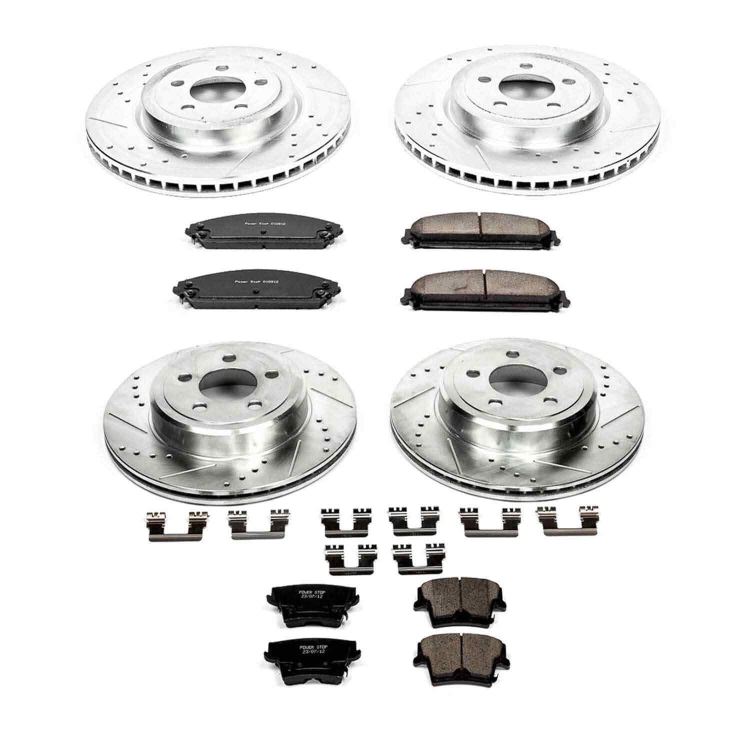 Power Stop 05-18 Chrysler 300 Front & Rear Z23 Evolution Sport Brake Kit