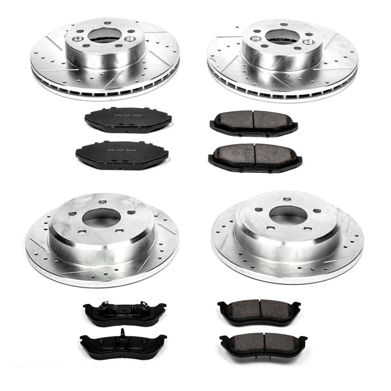 Power Stop 98-02 Ford Crown Victoria Front & Rear Z23 Evolution Sport Brake Kit