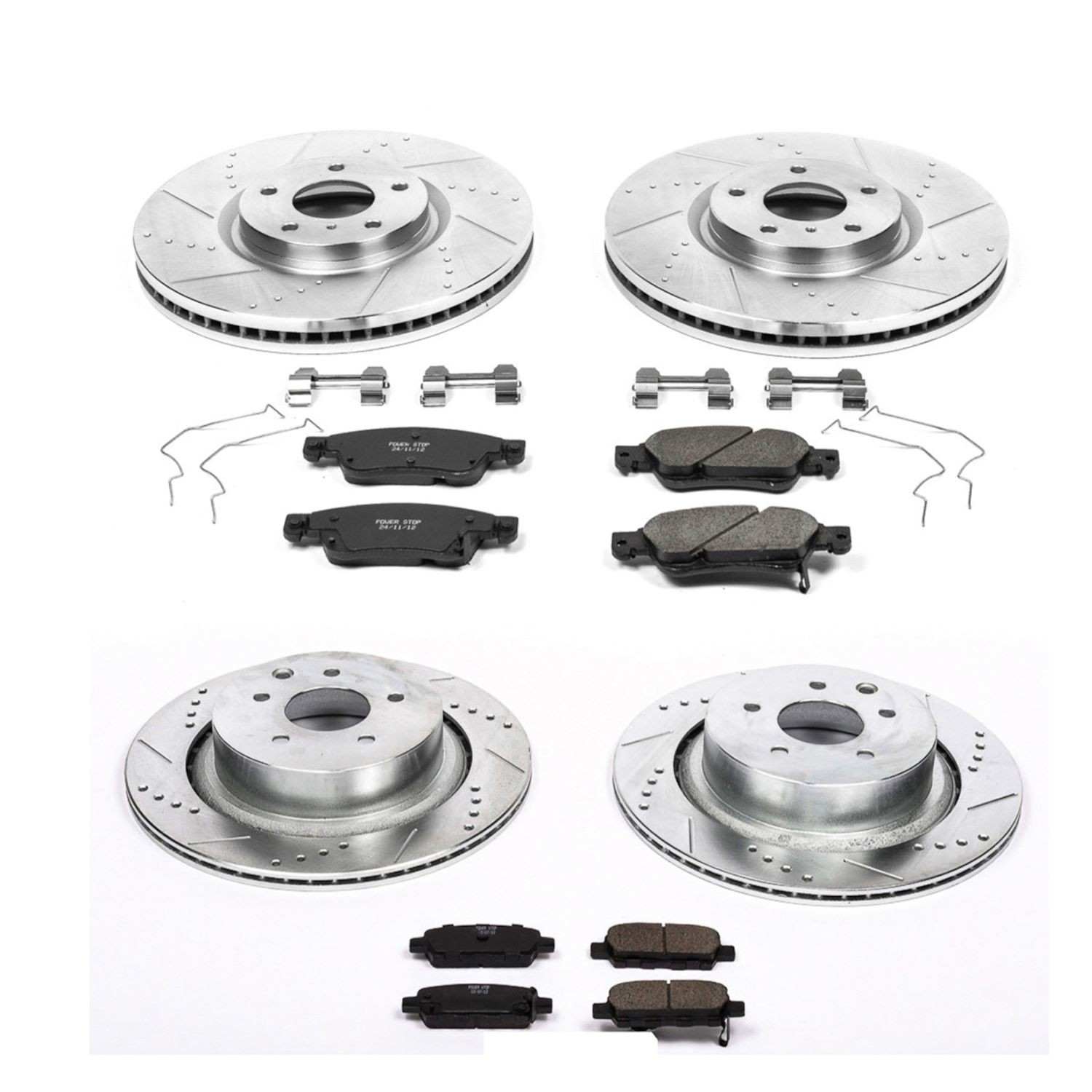 Power Stop 07-08 Infiniti G35 Front & Rear Z23 Evolution Sport Brake Kit