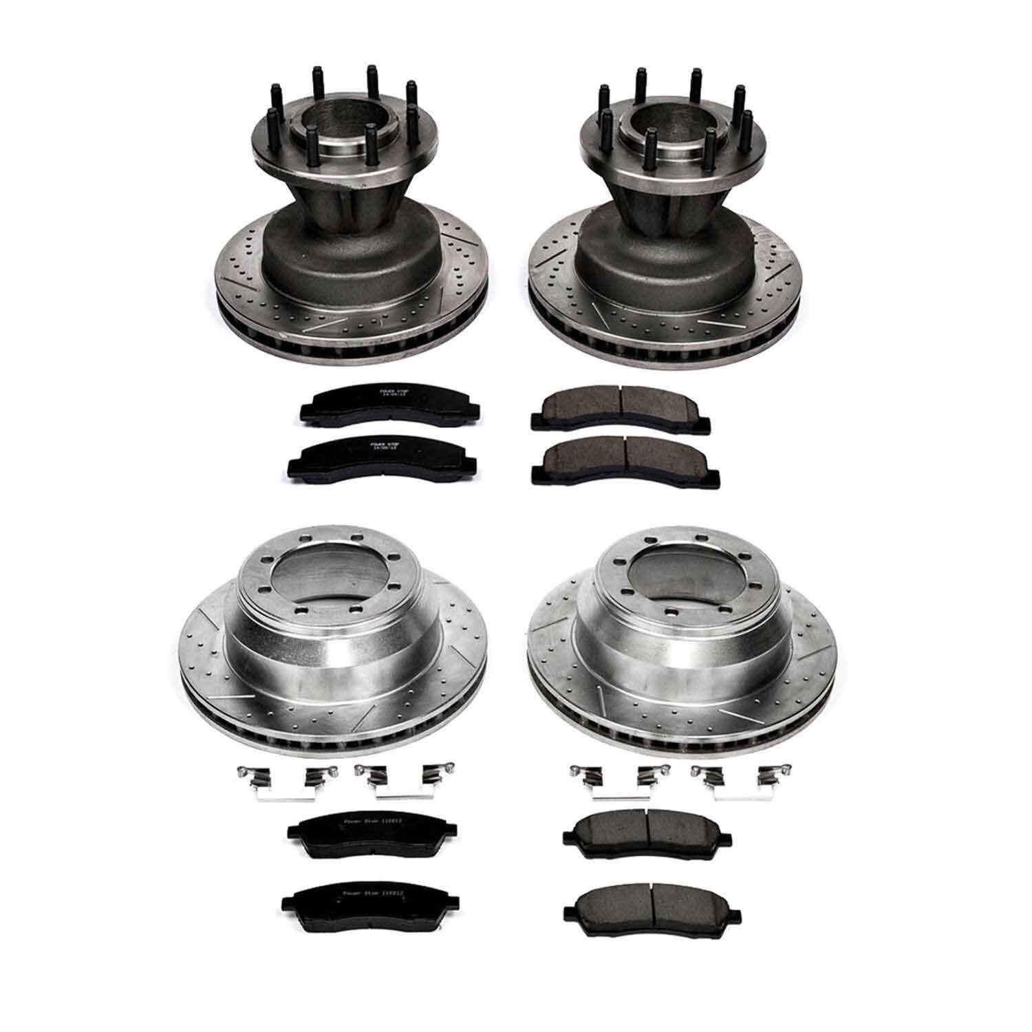 Power Stop 99-02 Ford F-350 Super Duty Front & Rear Z23 Evolution Brake Kit