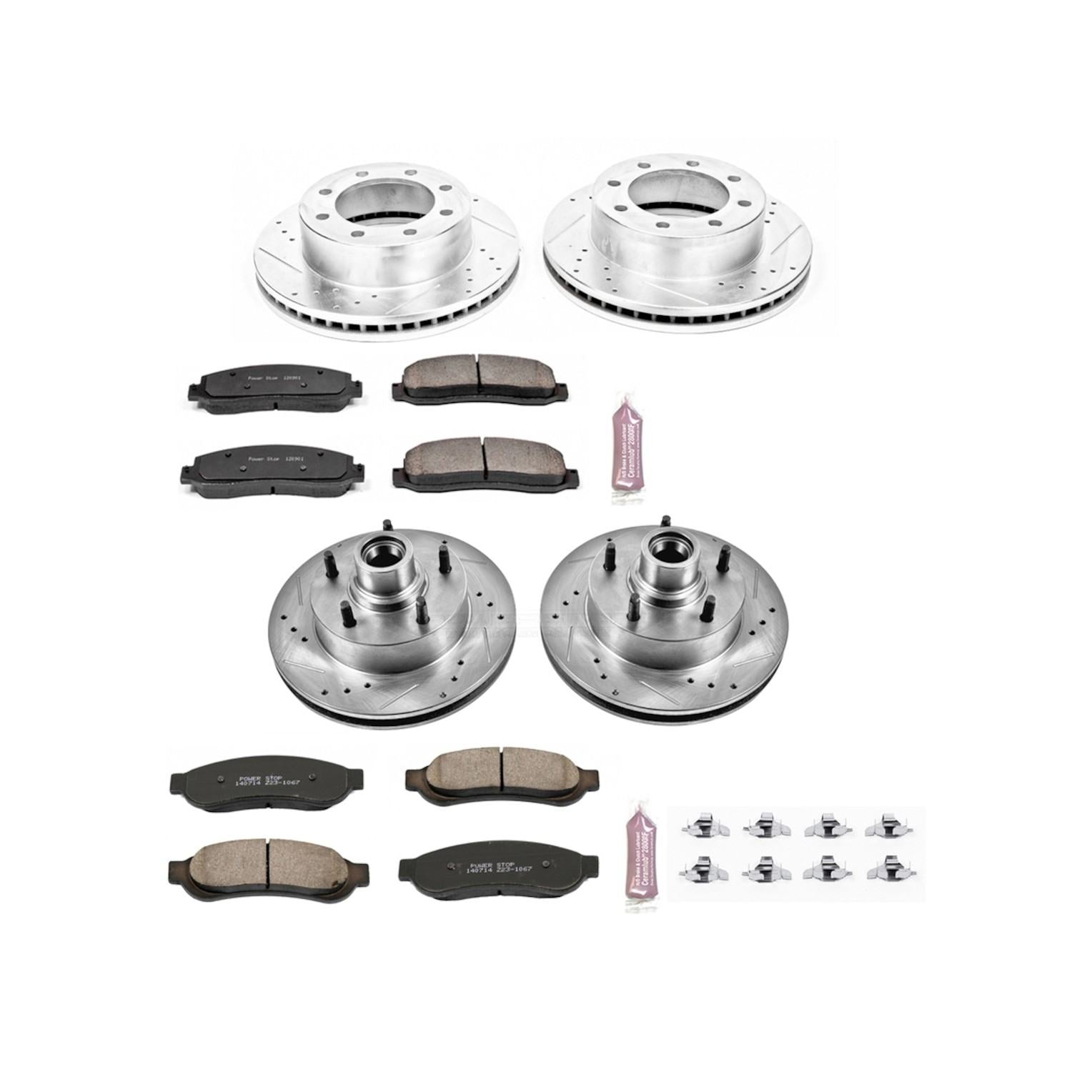 Power Stop 07-10 Ford F-350 Super Duty Front & Rear Z23 Evolution Brake Kit