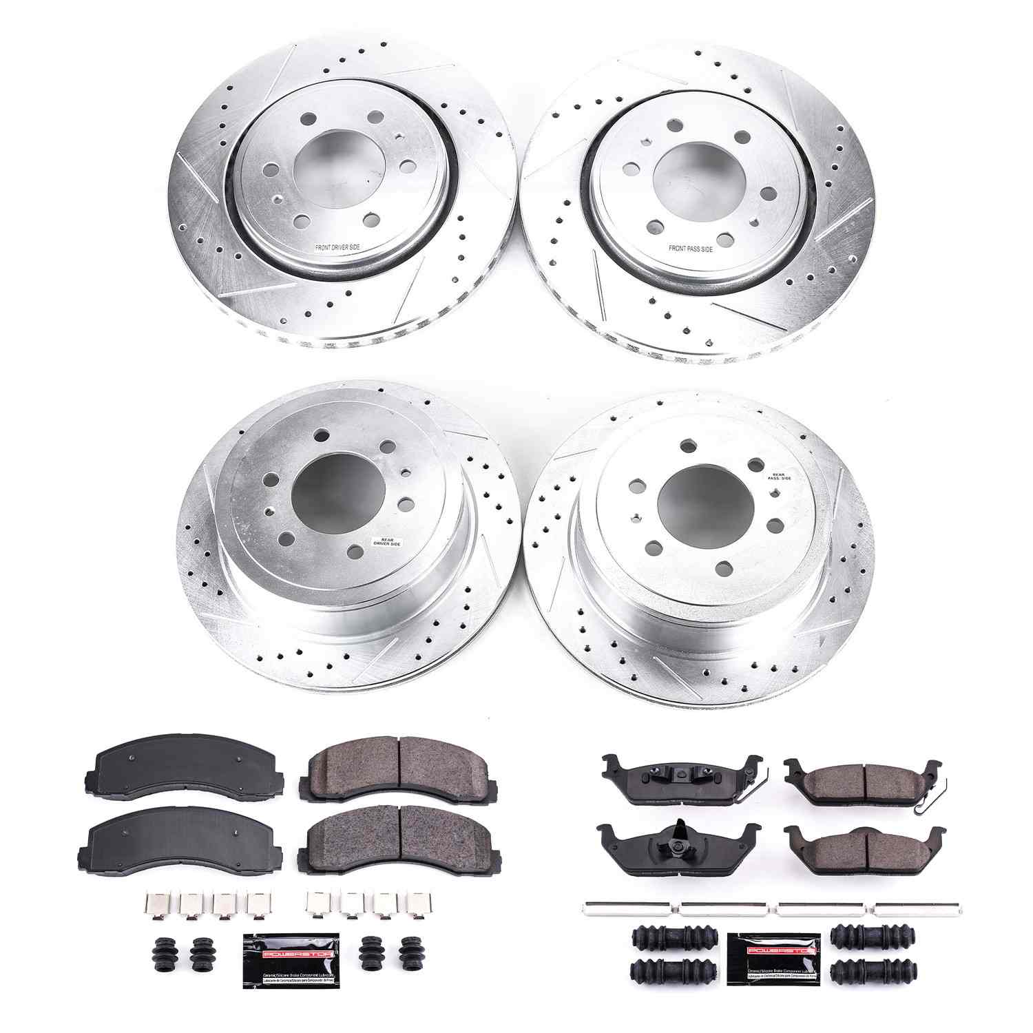 Power Stop 10-11 Ford F-150 Front & Rear Z23 Evolution Sport Brake Kit
