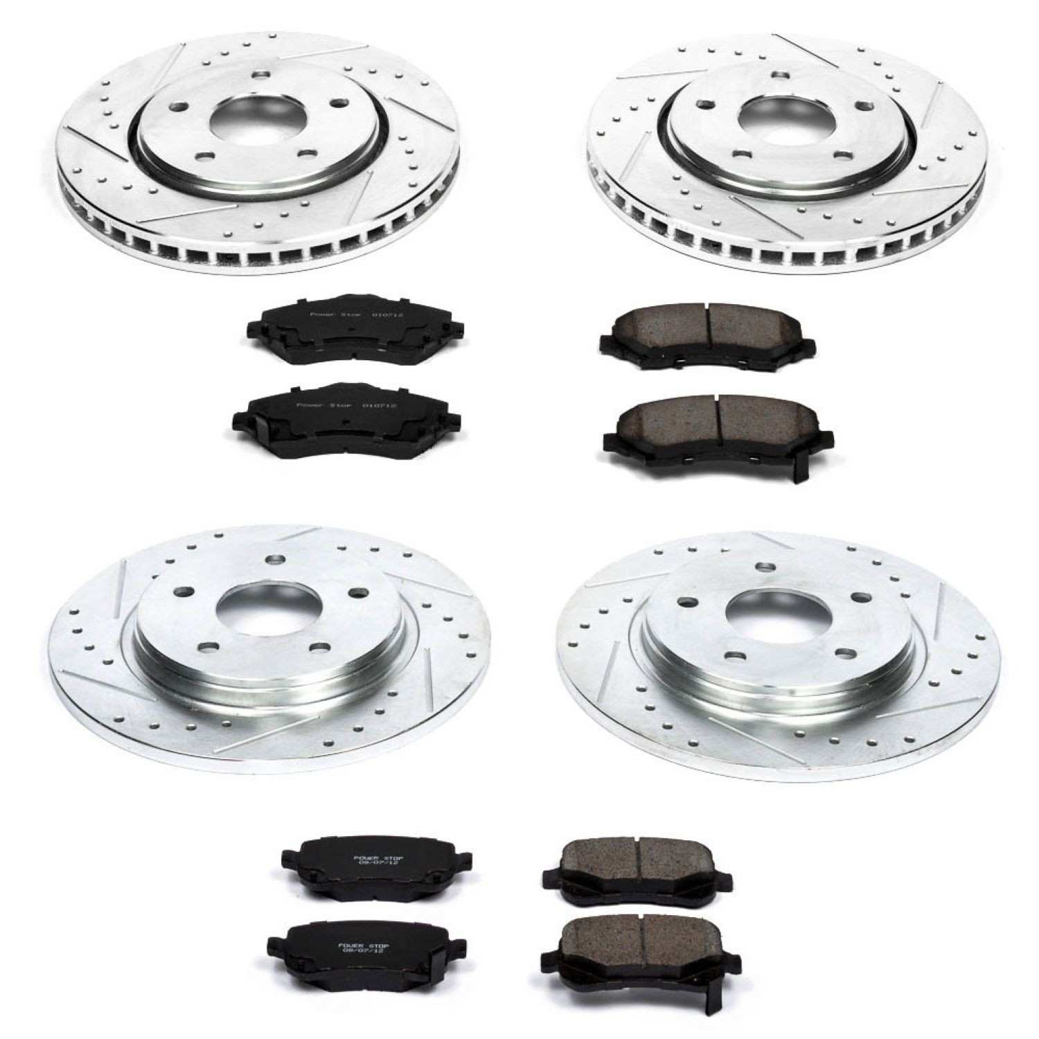 Power Stop 08-12 Chrysler Town & Country Front & Rear Z23 Evolution Sport Brake Kit