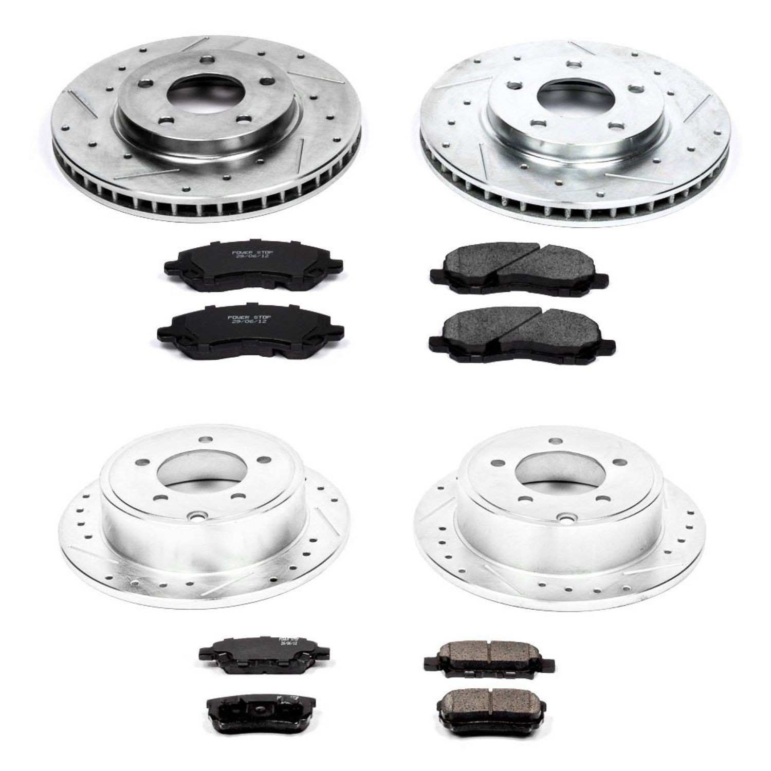 Power Stop 08-17 Mitsubishi Lancer Front & Rear Z23 Evolution Sport Brake Kit