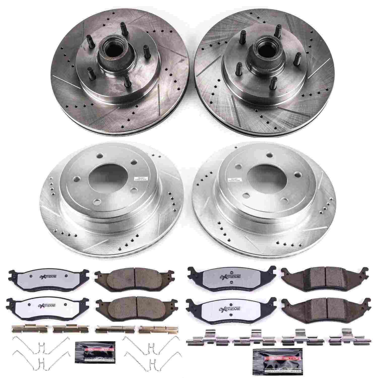 Power Stop 04-05 Ford E-150 Club Wagon Front and Rear Z36 Truck & Tow Brake Kit