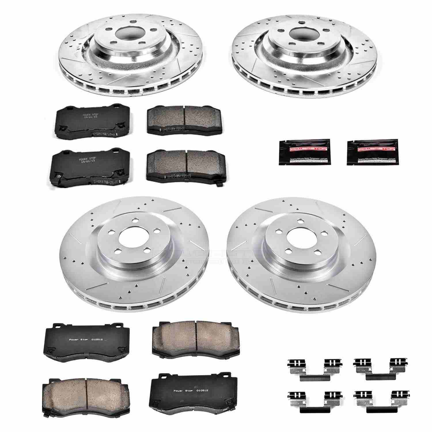 Power Stop 05-10 Chrysler 300 Front & Rear Z23 Evolution Sport Brake Kit
