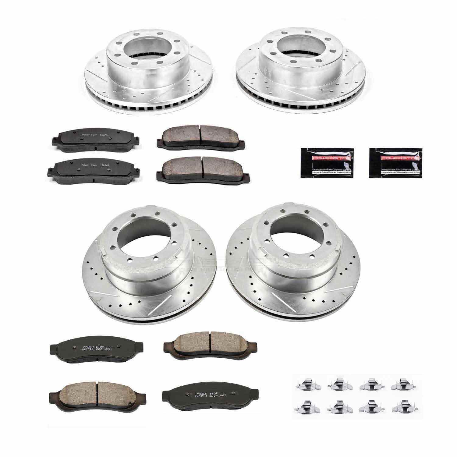 Power Stop 05-10 Ford F-350 Super Duty Front & Rear Z23 Evolution Brake Kit
