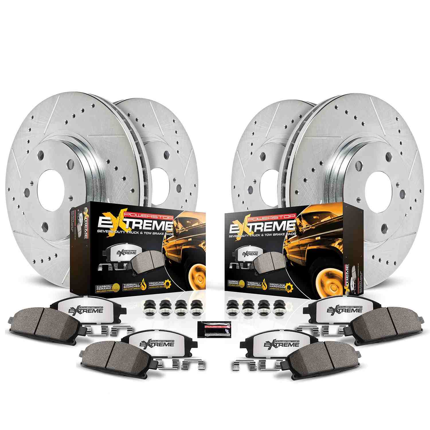 Power Stop 05-07 Ford F-350 Super Duty Front & Rear Z36 Truck & Tow Brake Kit