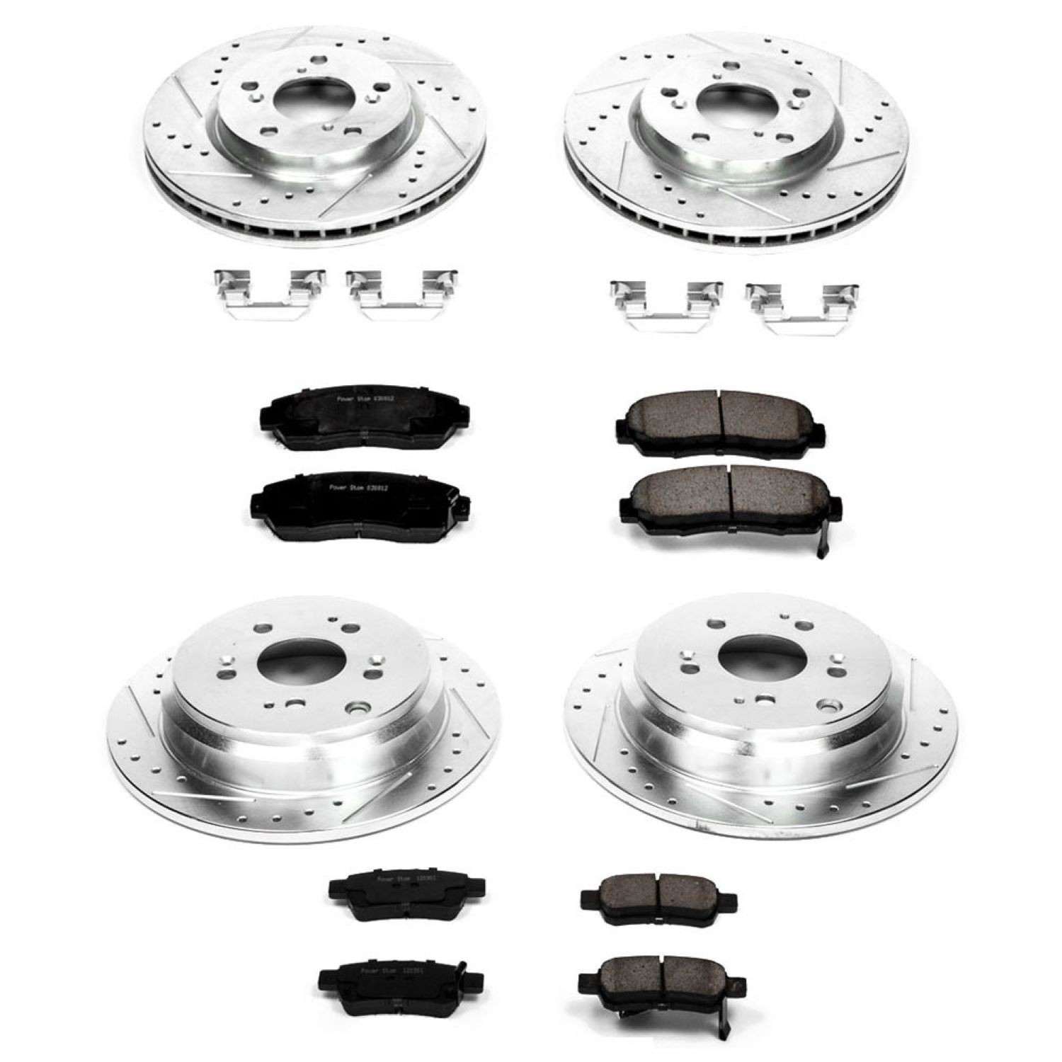 Power Stop 05-10 Honda Odyssey Front & Rear Z23 Evolution Sport Brake Kit