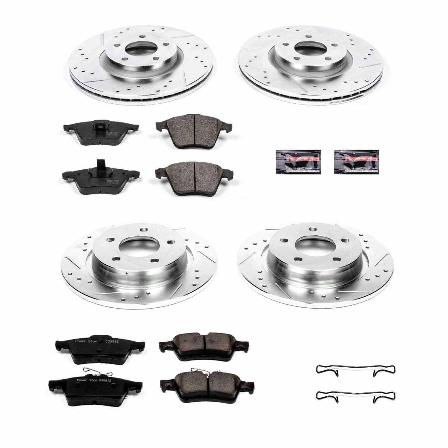 Power Stop 07-13 Mazda 3 Front & Rear Z23 Evolution Sport Brake Kit
