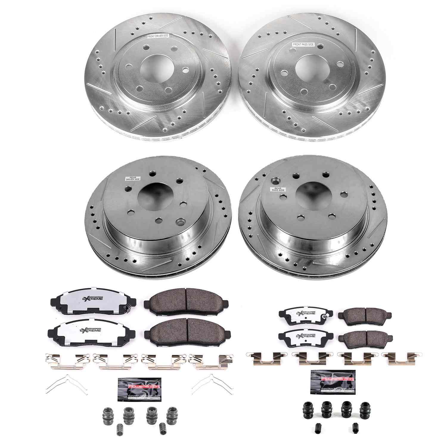 Power Stop 05-18 Nissan Frontier Front & Rear Z36 Truck & Tow Brake Kit