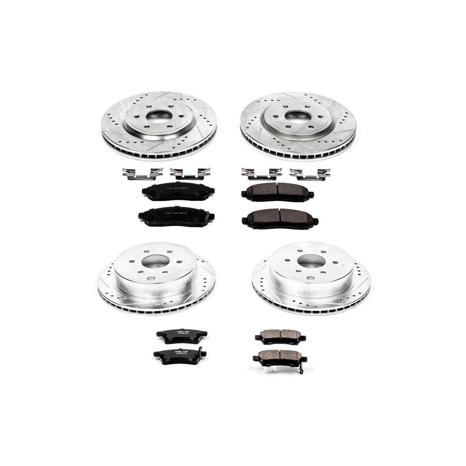 Power Stop 05-18 Nissan Frontier Front & Rear Z23 Evolution Sport Brake Kit