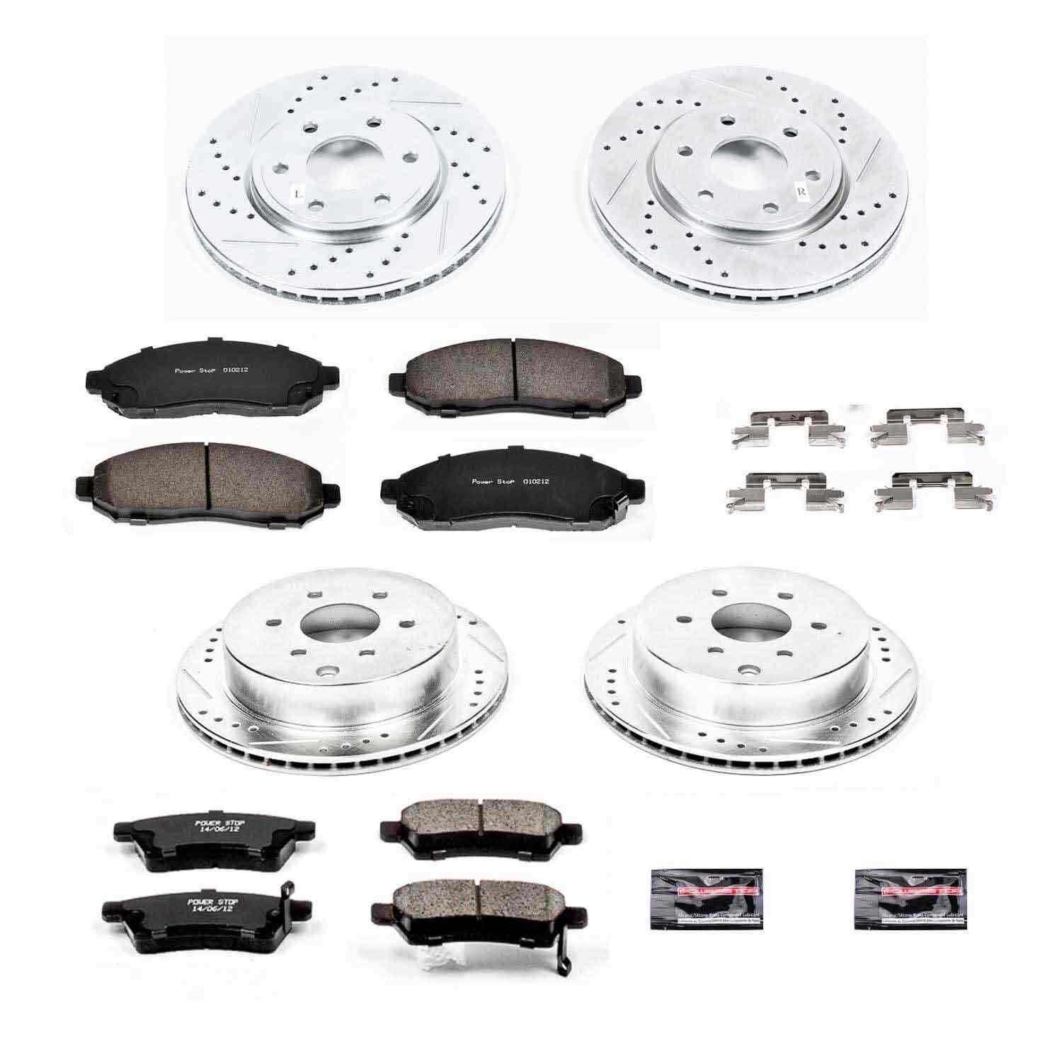 Power Stop 05-18 Nissan Frontier Front & Rear Z23 Evolution Sport Brake Kit